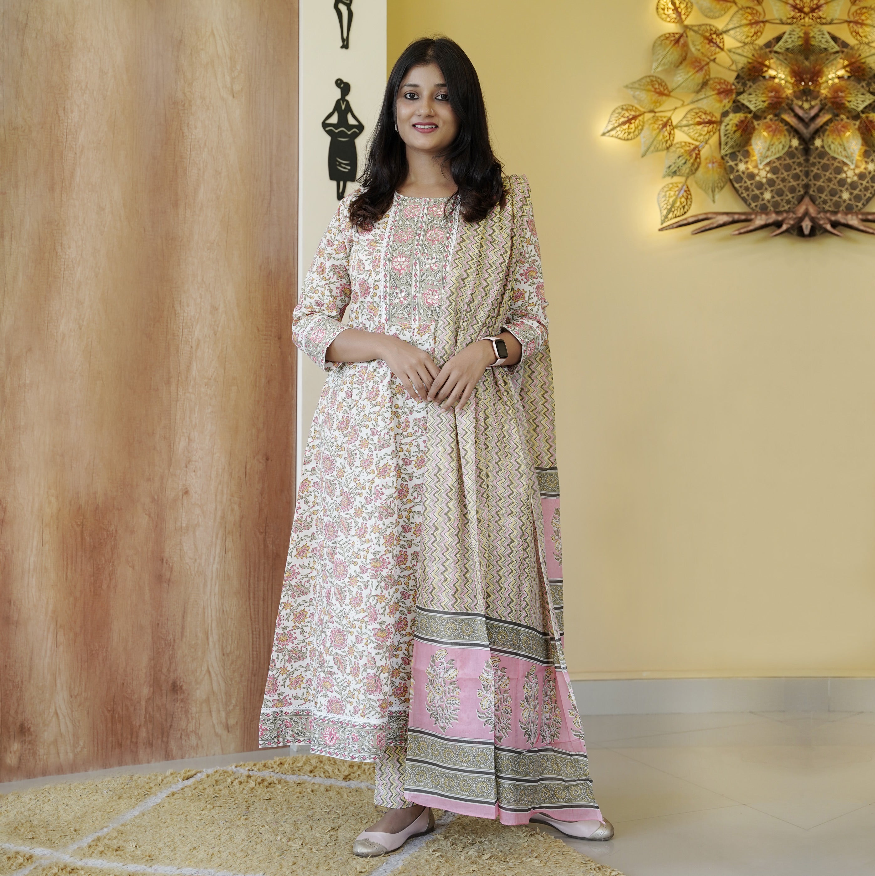 Load image into Gallery viewer, Anarkali Kurti Set-4541