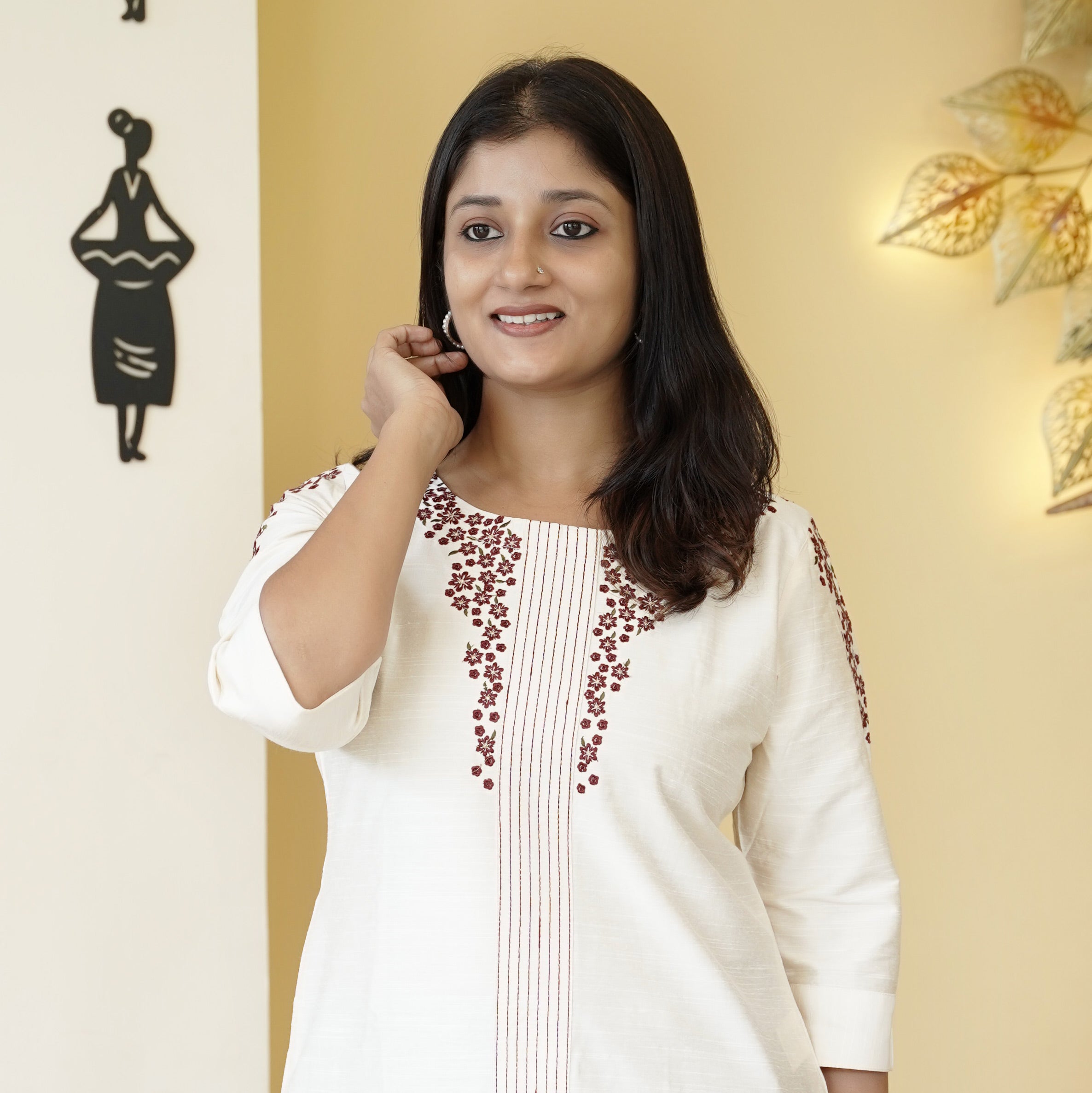 Load image into Gallery viewer, Raw Cotton Kurti-3731
