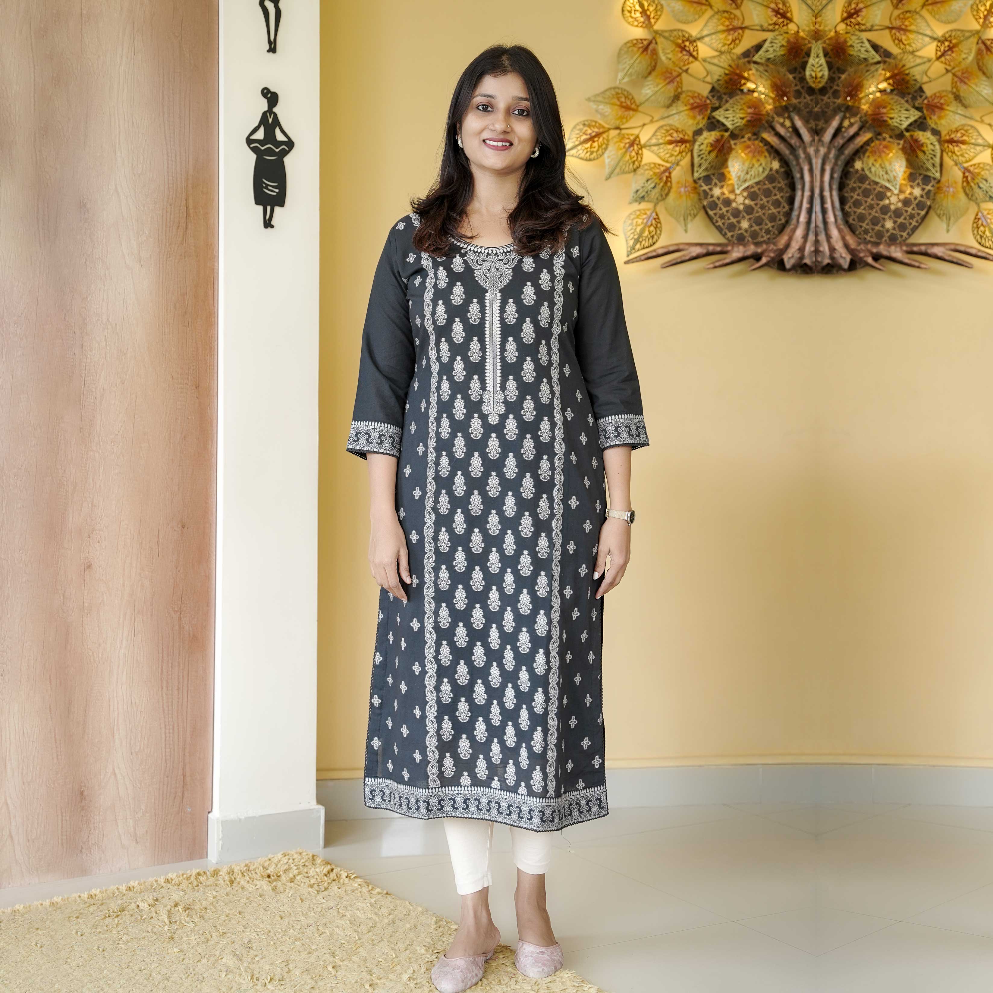 Load image into Gallery viewer, Pure Cotton Kurti-4476
