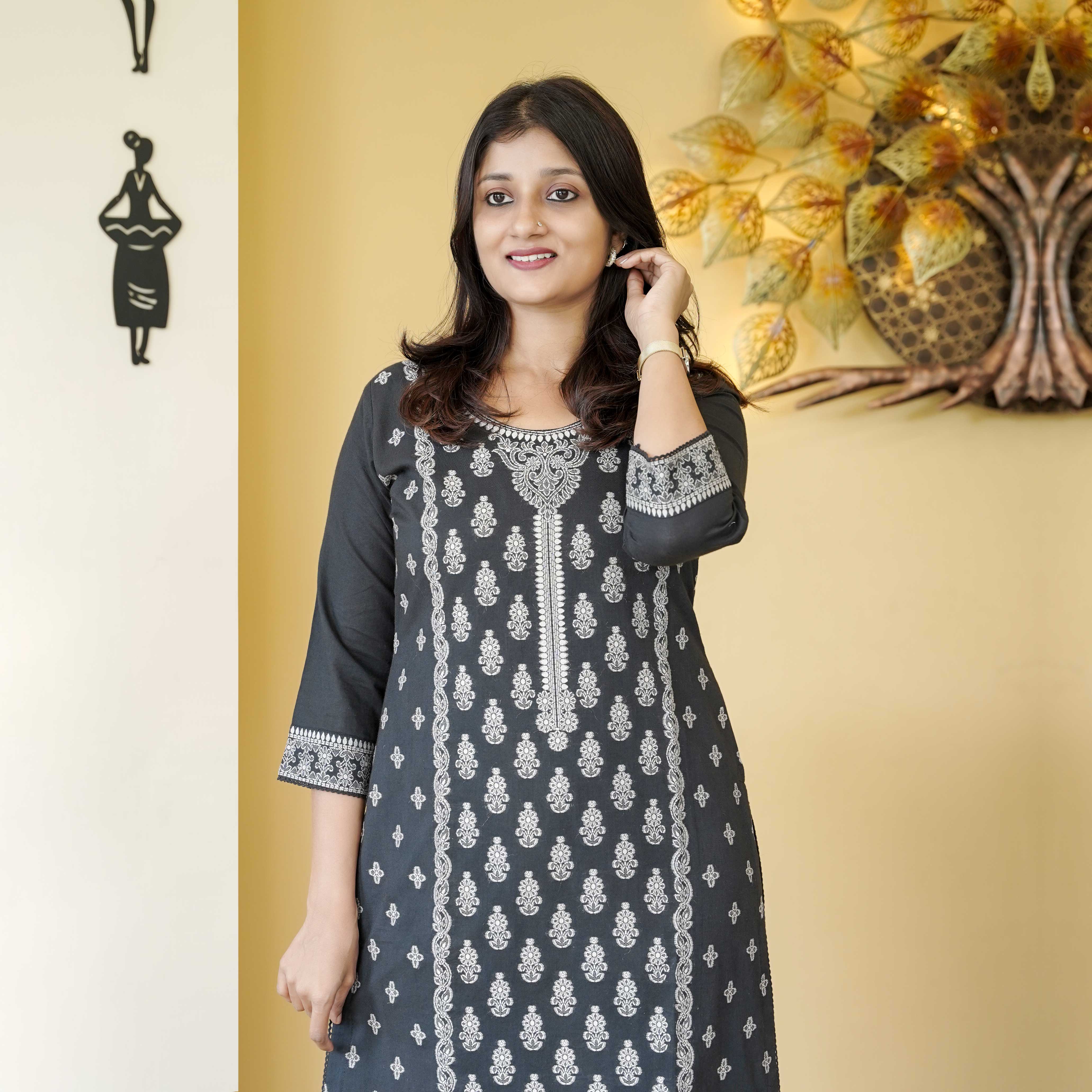 Load image into Gallery viewer, Pure Cotton Kurti-4476