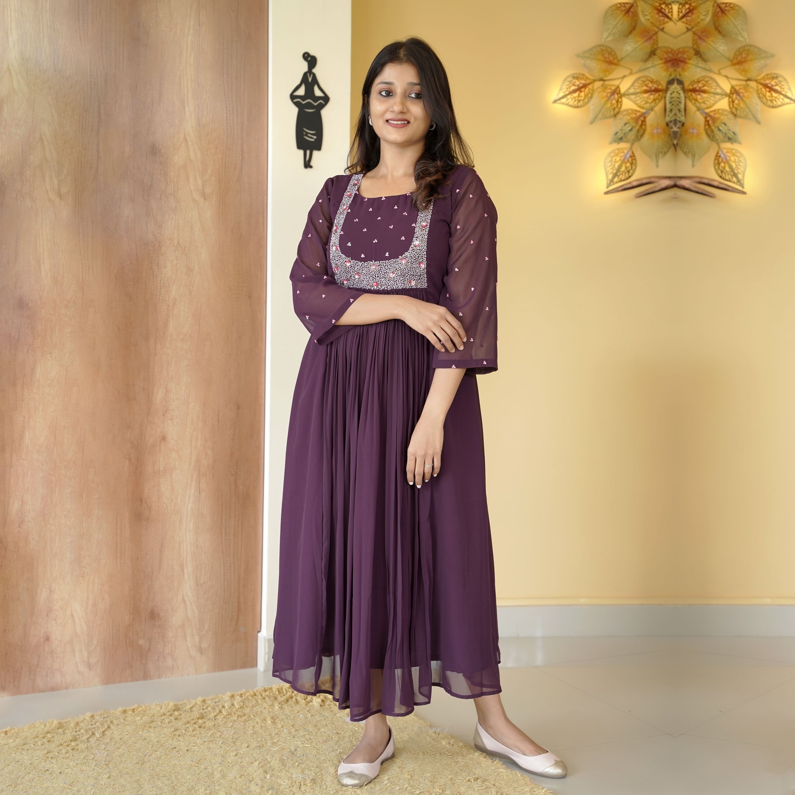 Load image into Gallery viewer, Viscose Georgette Designer Kurti-4613(pre-order)