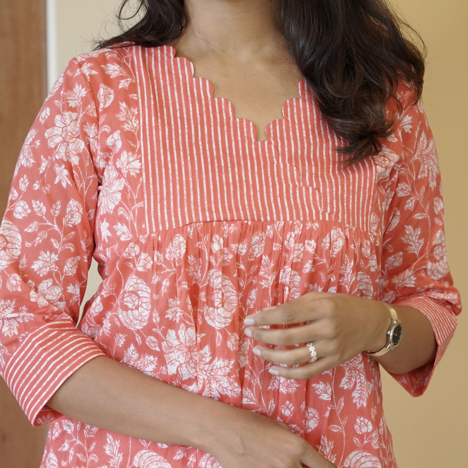 Load image into Gallery viewer, Pure Cotton Kurti Set-4676(pre-order)