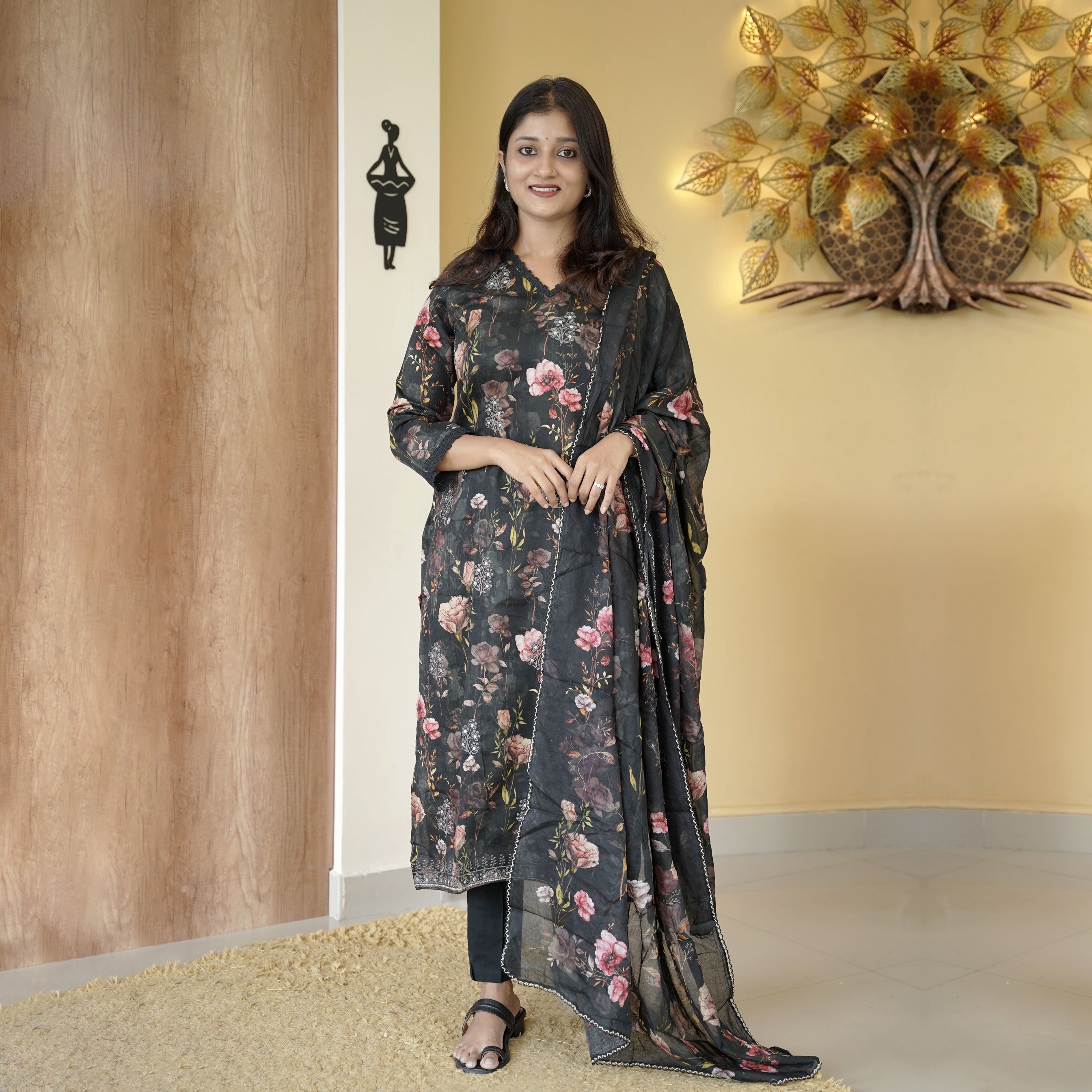 Load image into Gallery viewer, Jam Cotton Kurti Set- 4691