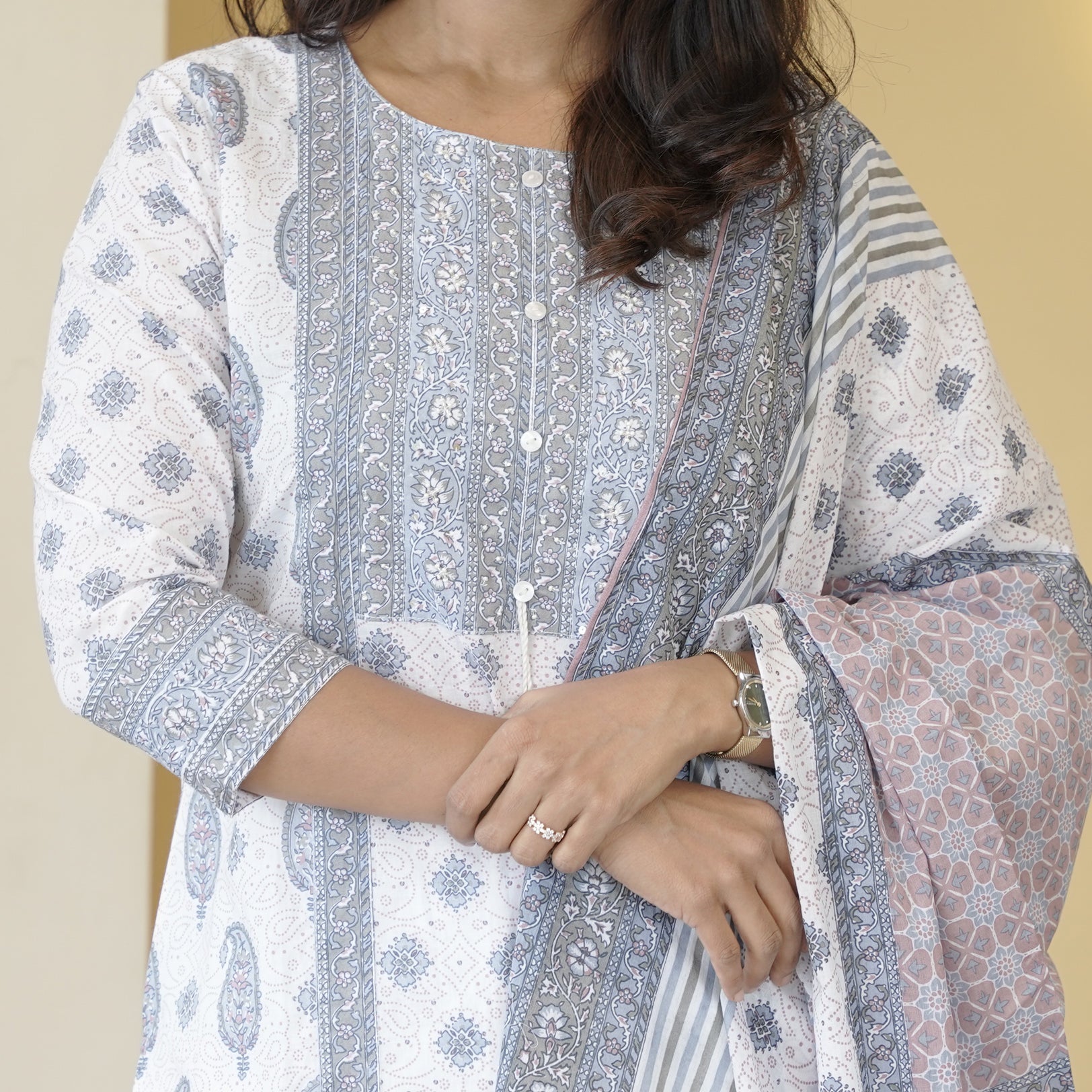 Load image into Gallery viewer, Pure Cotton Kurti Set - 4686