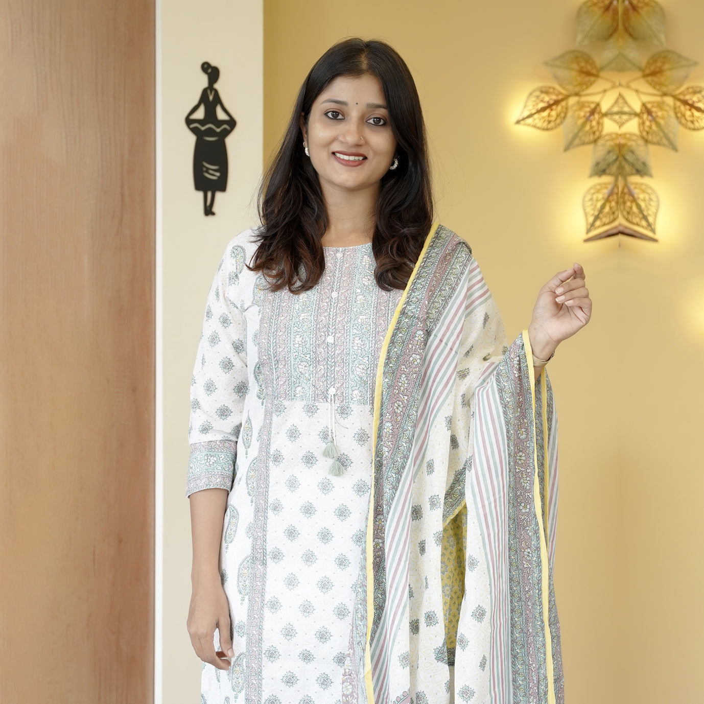 Load image into Gallery viewer, Pure Cotton Kurti Set - 4686