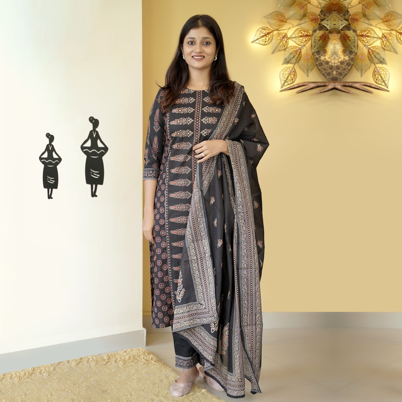 Load image into Gallery viewer, Pure Cotton Kurti Set - 4686