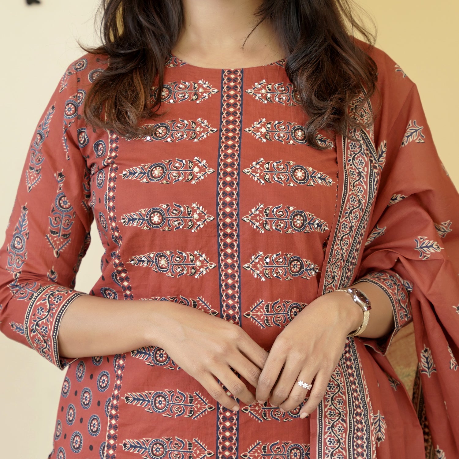 Load image into Gallery viewer, Pure Cotton Kurti Set - 4686
