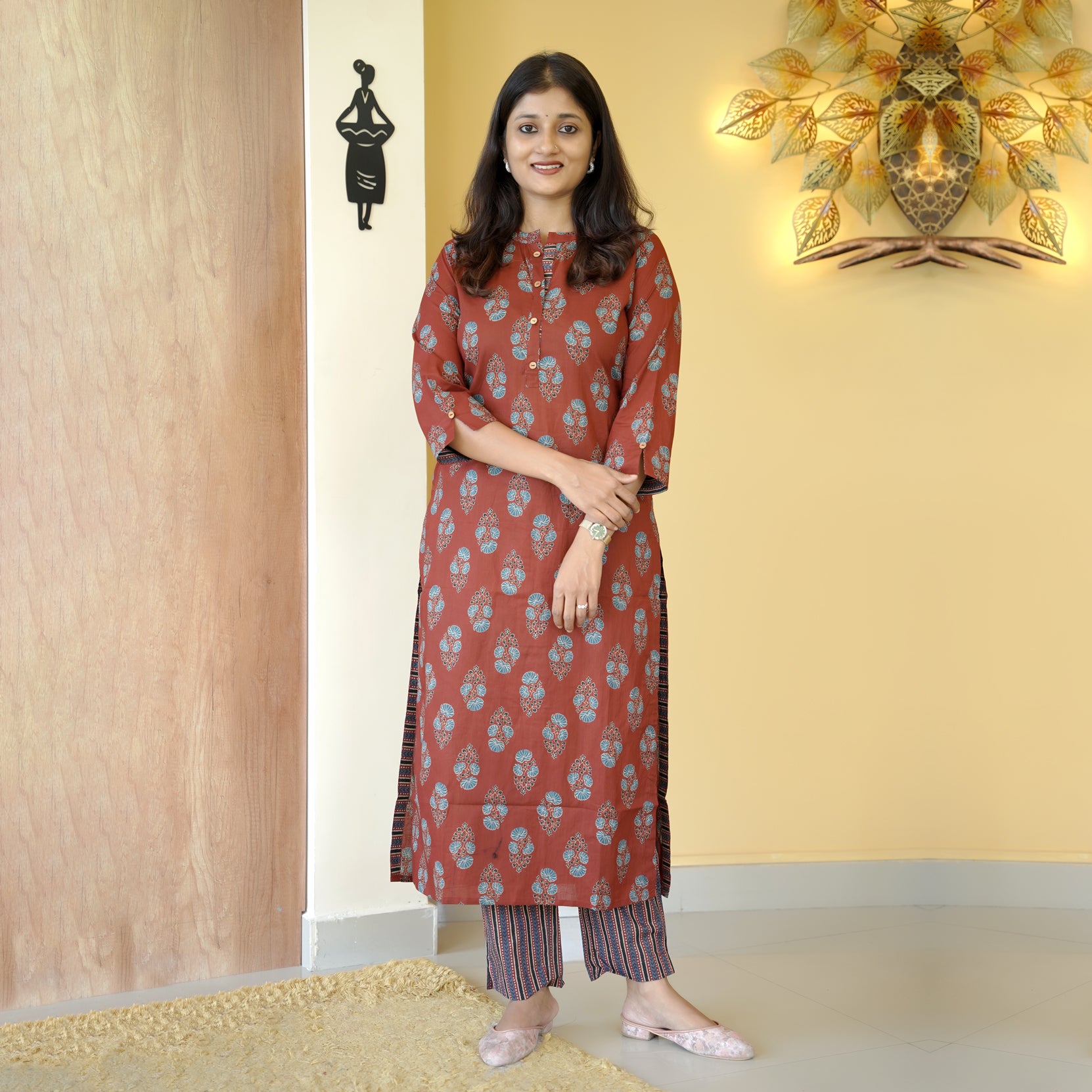 Load image into Gallery viewer, Pure Cotton Kurti Set - 4694