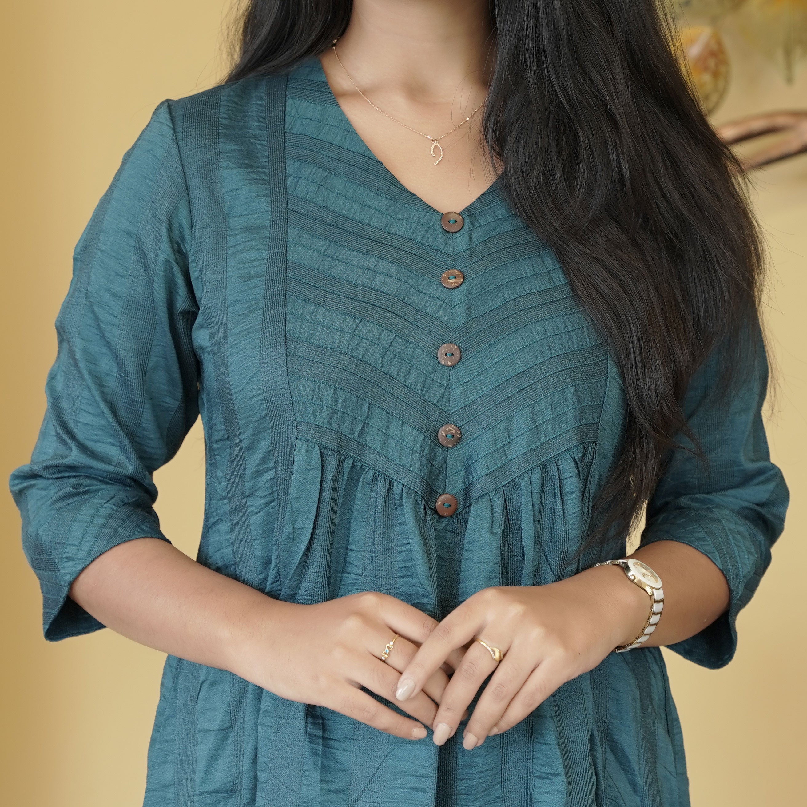 Load image into Gallery viewer, Crepe Silk Kurti-4745