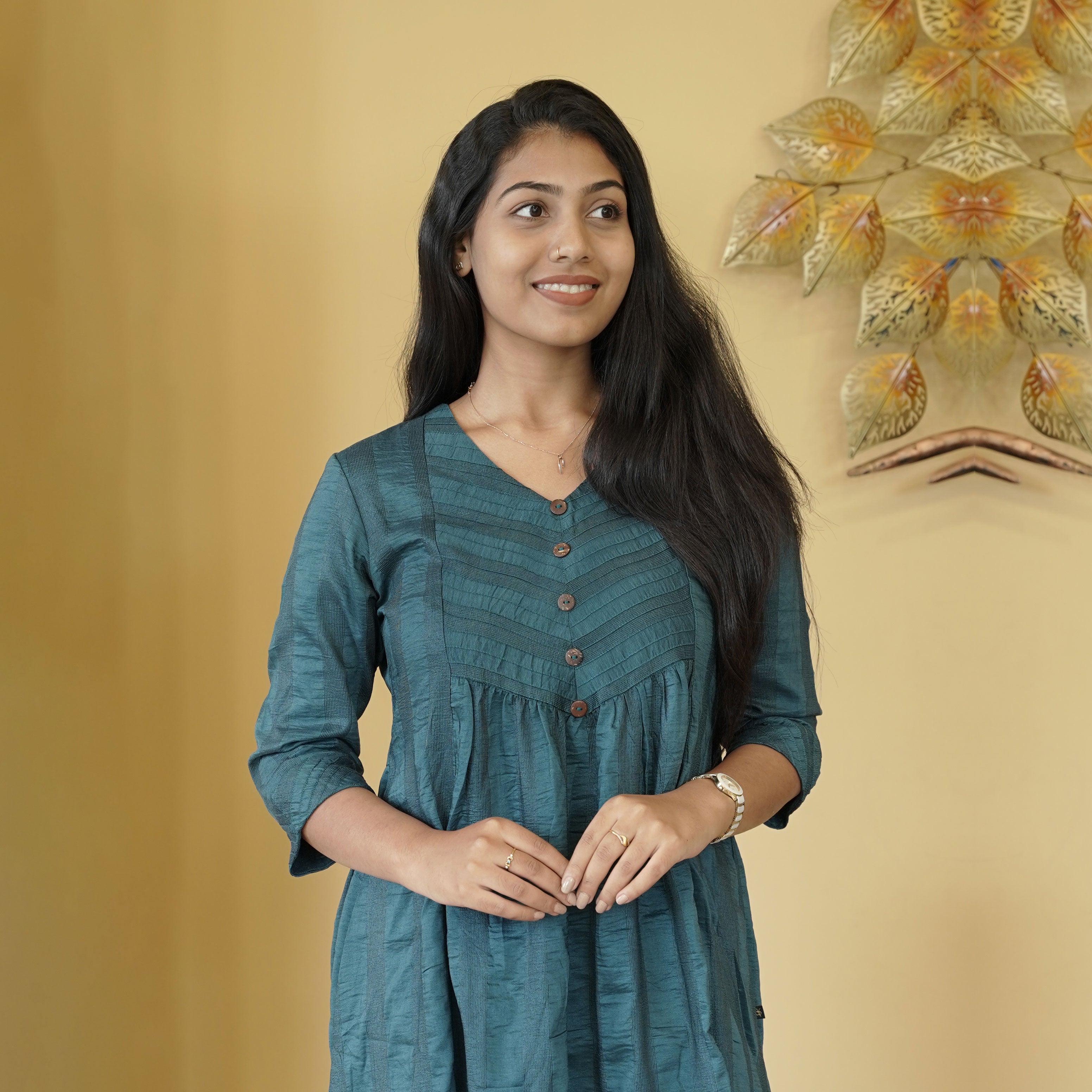 Load image into Gallery viewer, Crepe Silk Kurti-4745