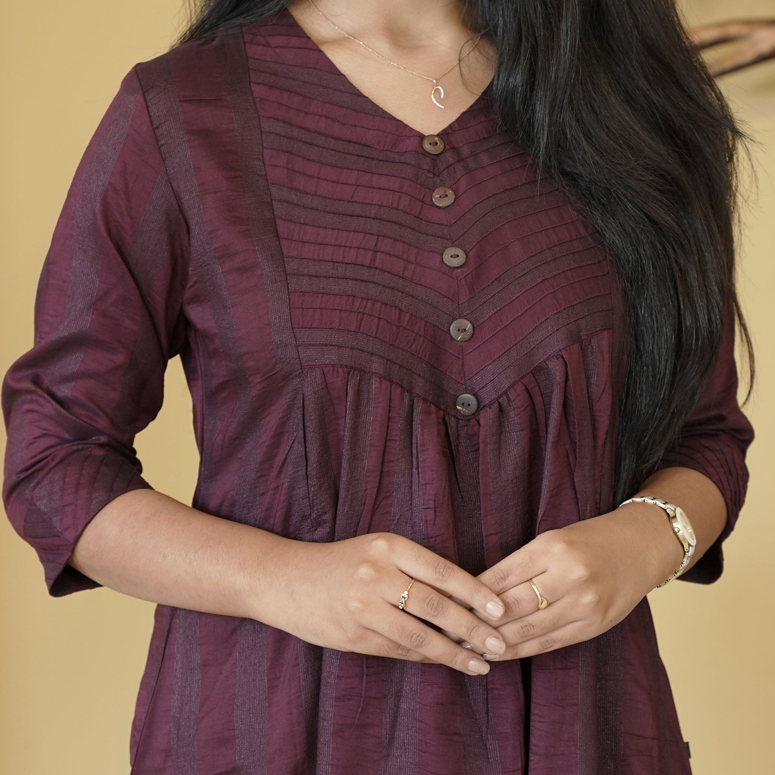 Load image into Gallery viewer, Crepe Silk Kurti-4745