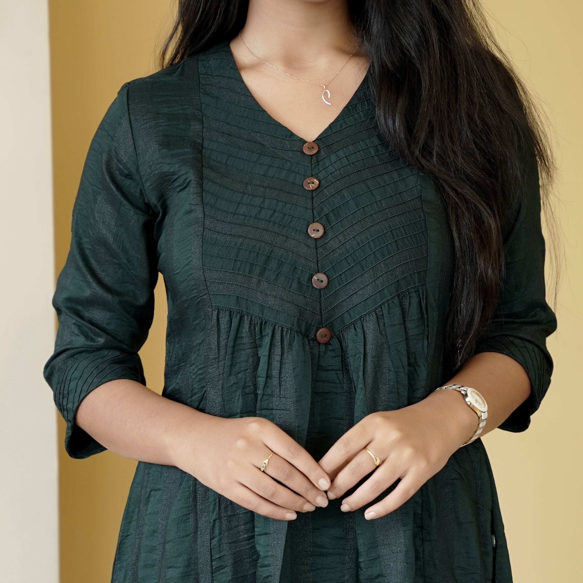 Load image into Gallery viewer, Crepe Silk Kurti-4745