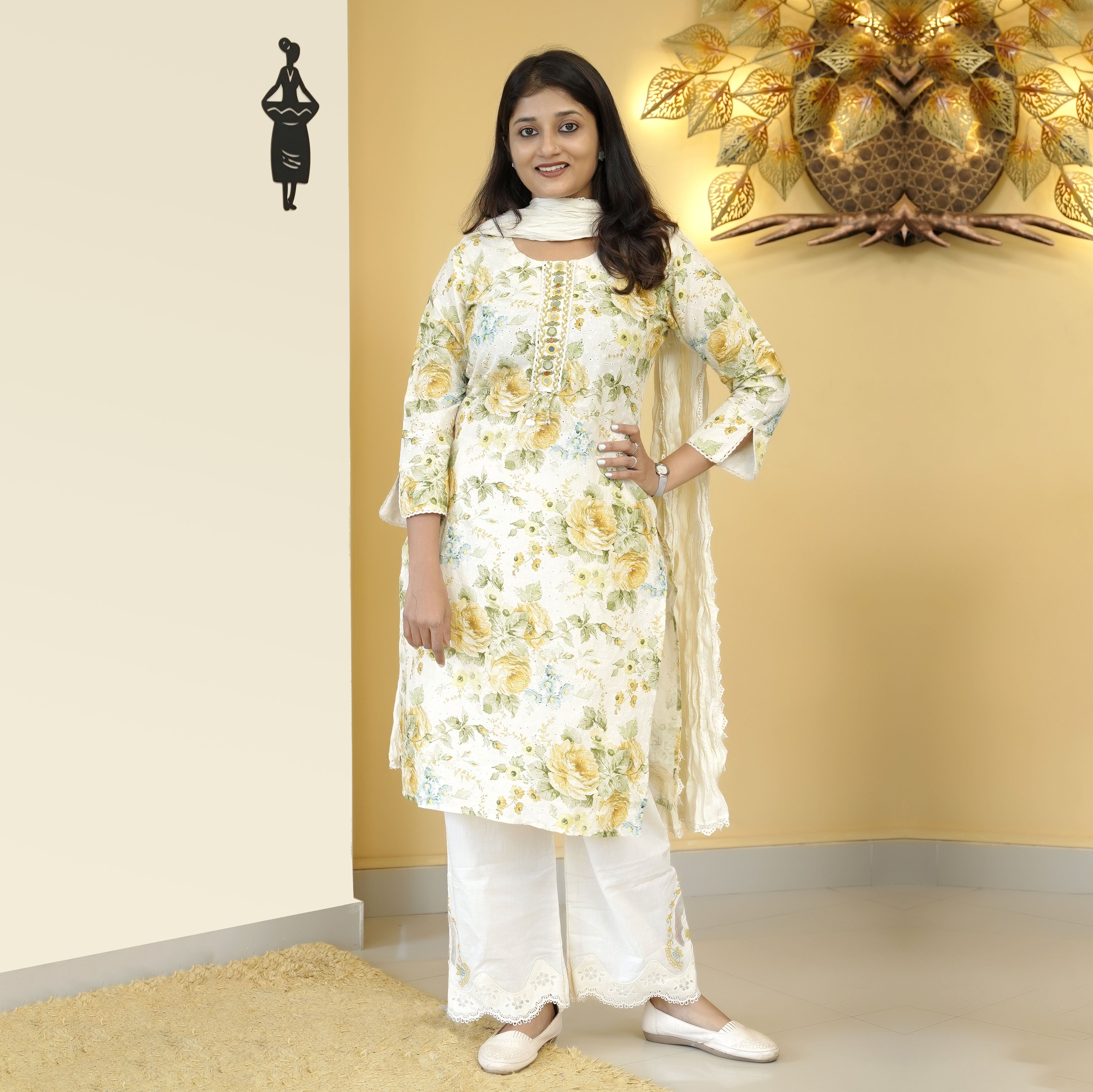 Load image into Gallery viewer, Pure Cotton Kurti Set-4717
