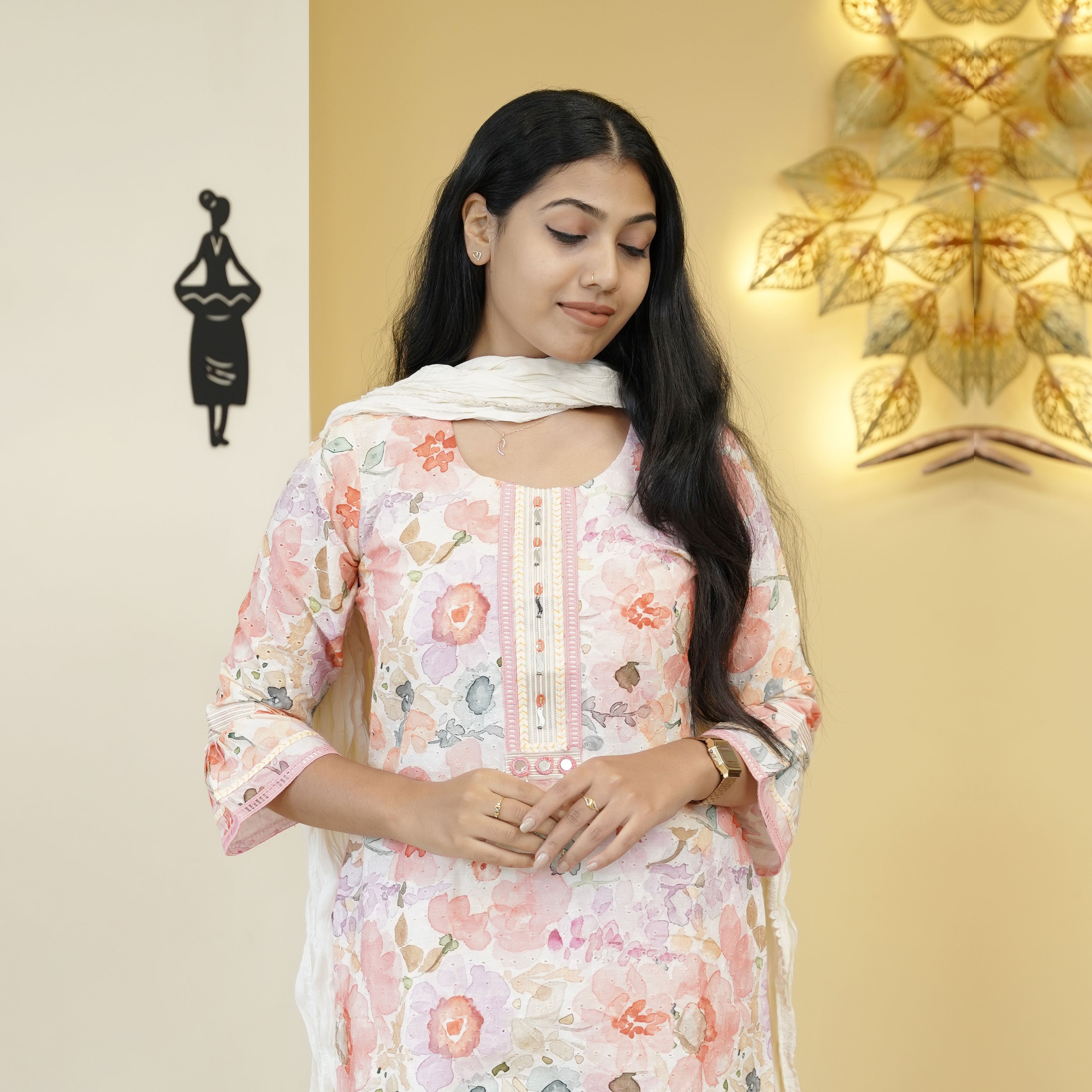 Load image into Gallery viewer, Pure Cotton Kurti Set-4717