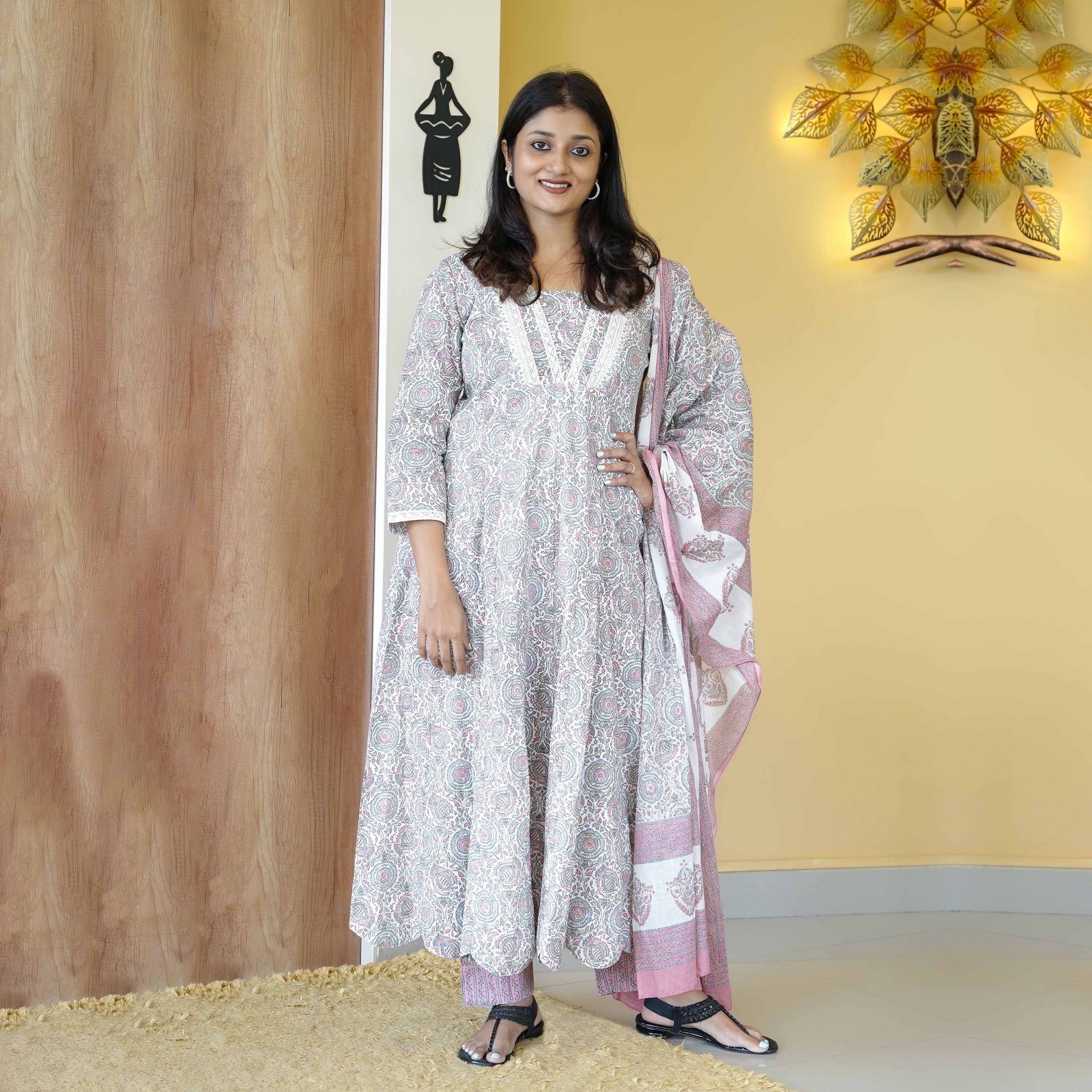 Load image into Gallery viewer, Pure Cotton Kurti Set-4749