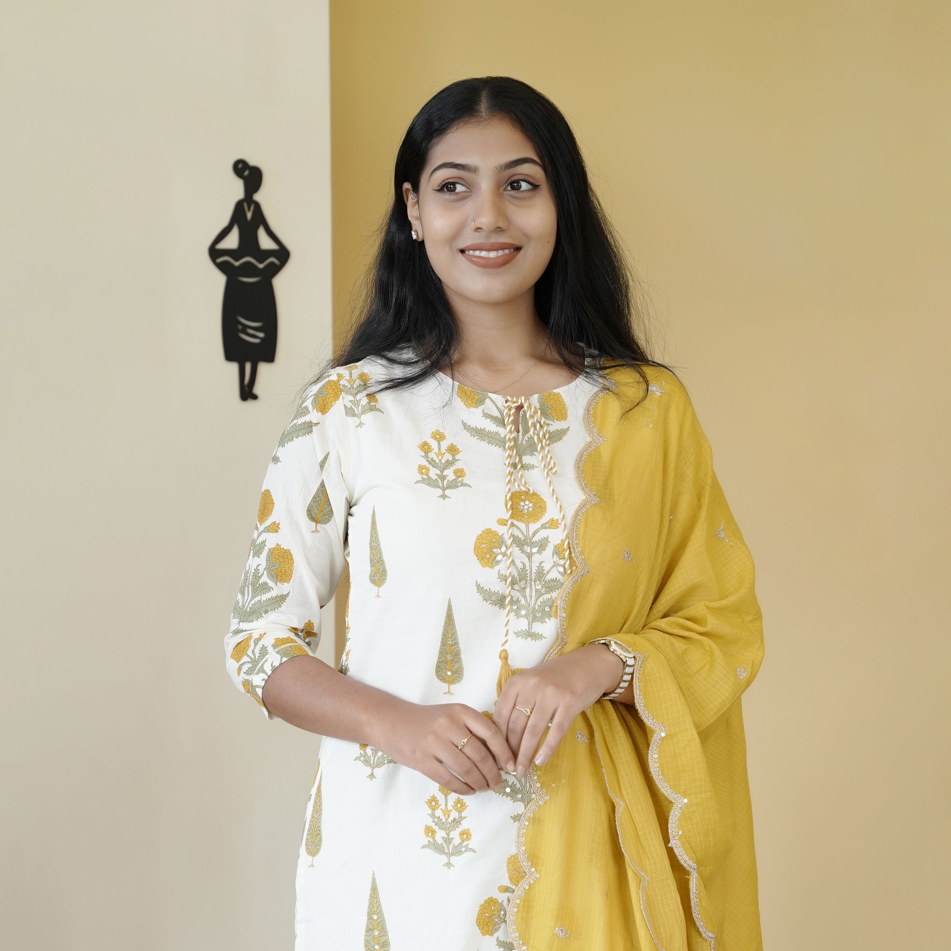 Load image into Gallery viewer, Pure Cotton Kurti Set-4751