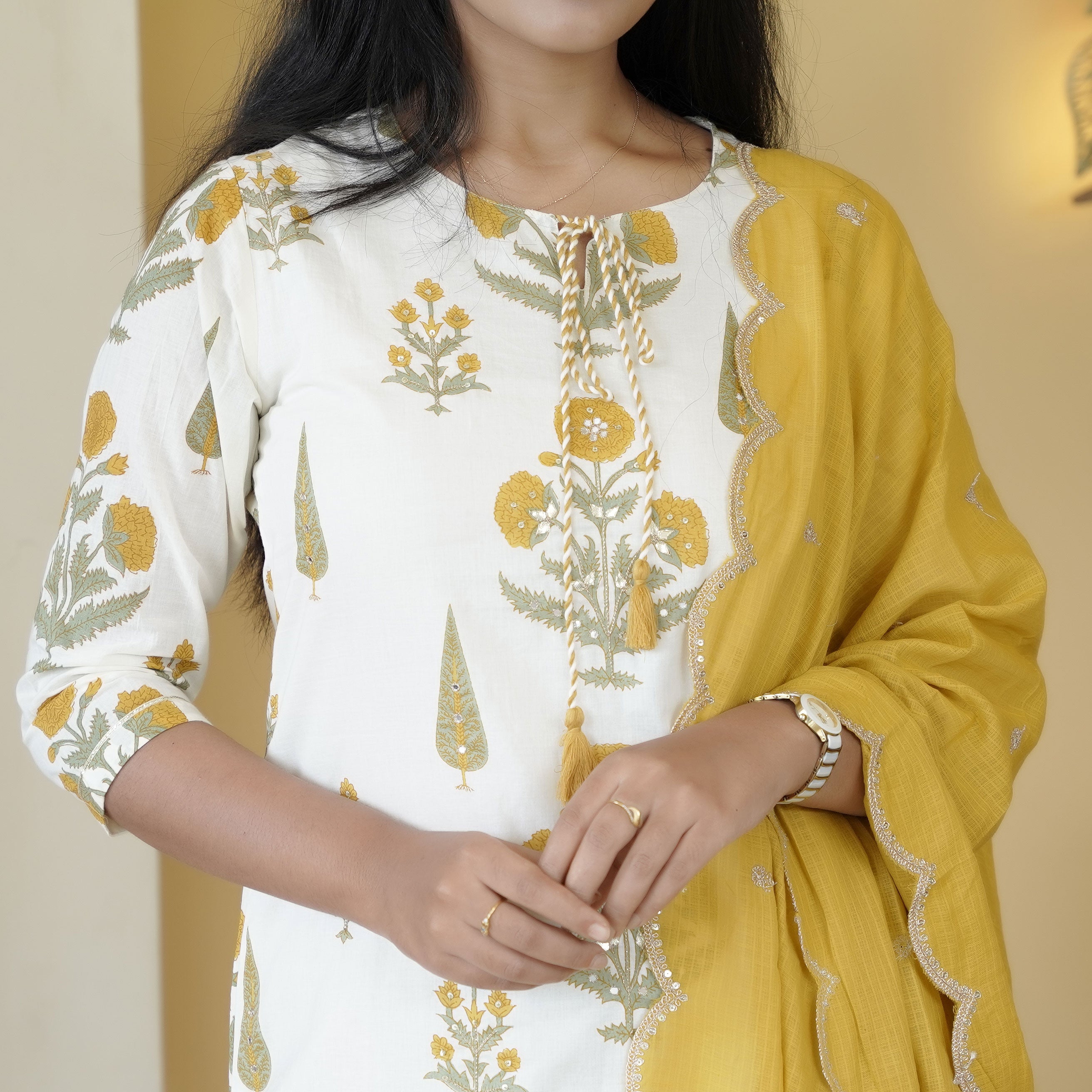 Load image into Gallery viewer, Pure Cotton Kurti Set-4751