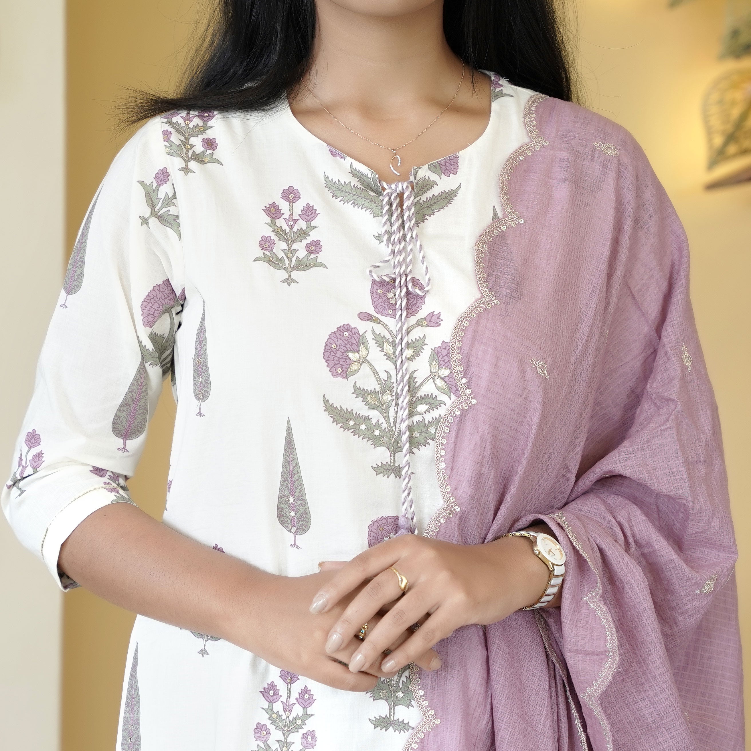 Load image into Gallery viewer, Pure Cotton Kurti Set-4751