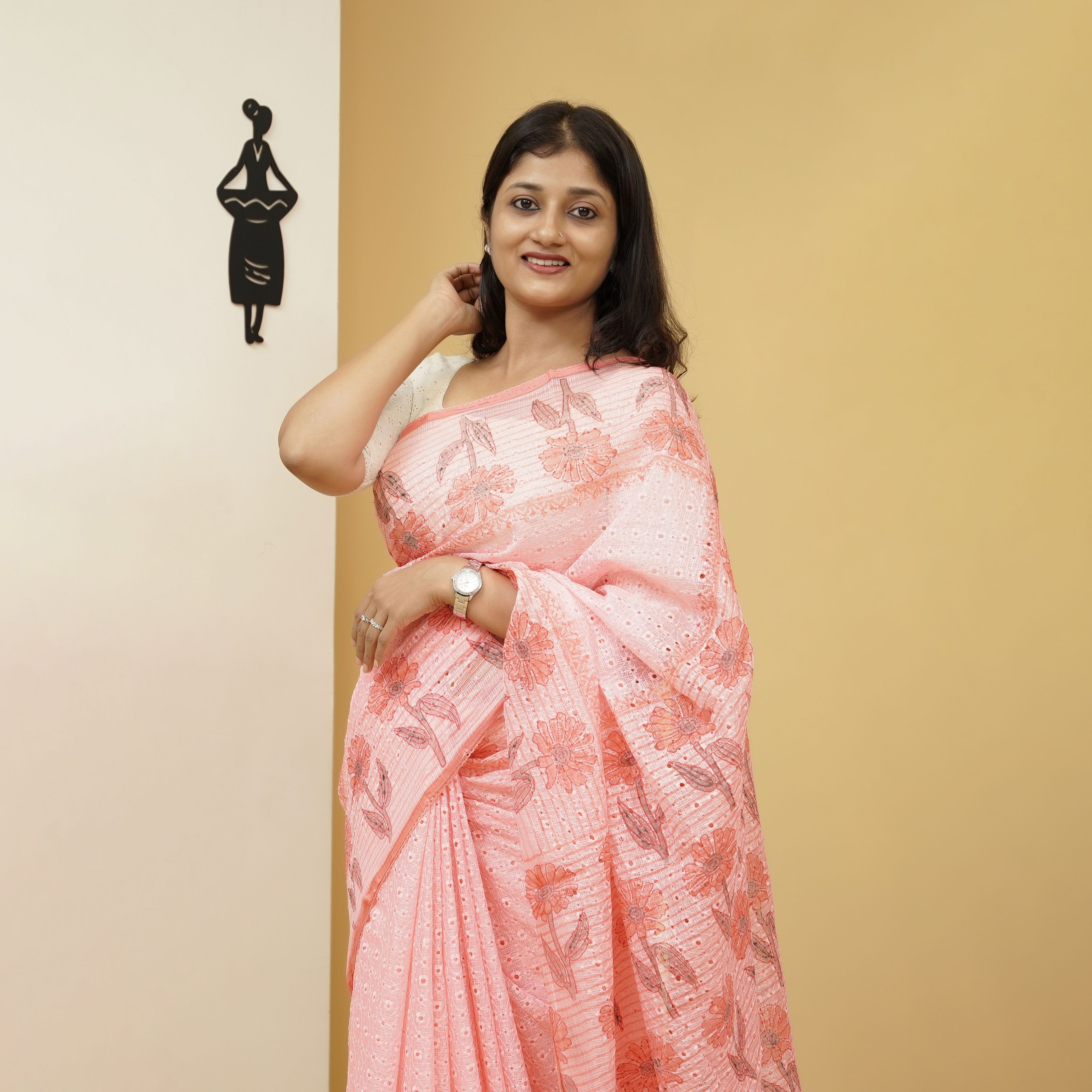 Load image into Gallery viewer, Silky Kota Hakoba Saree-4787