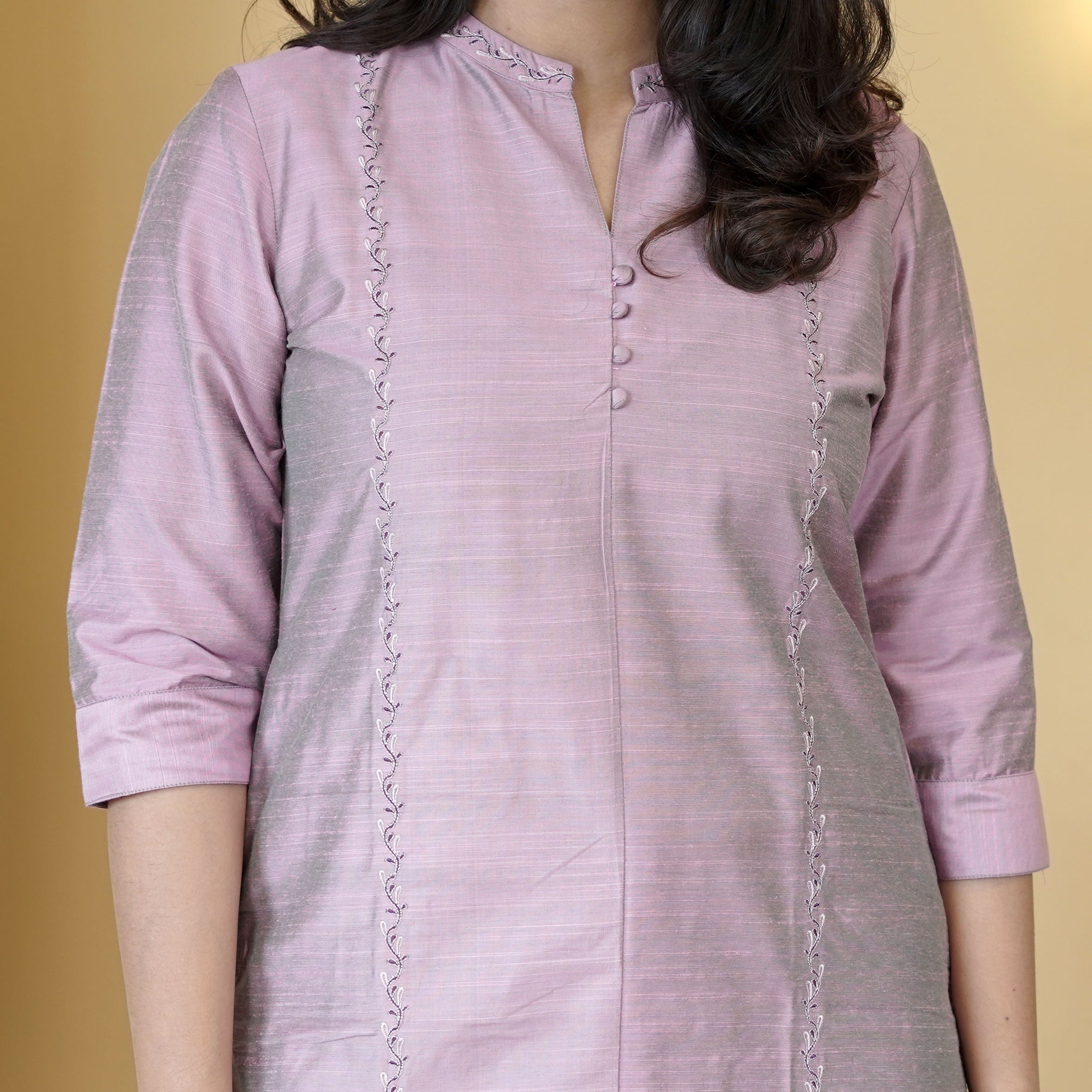 Load image into Gallery viewer, Slub Cotton Kurti-4126