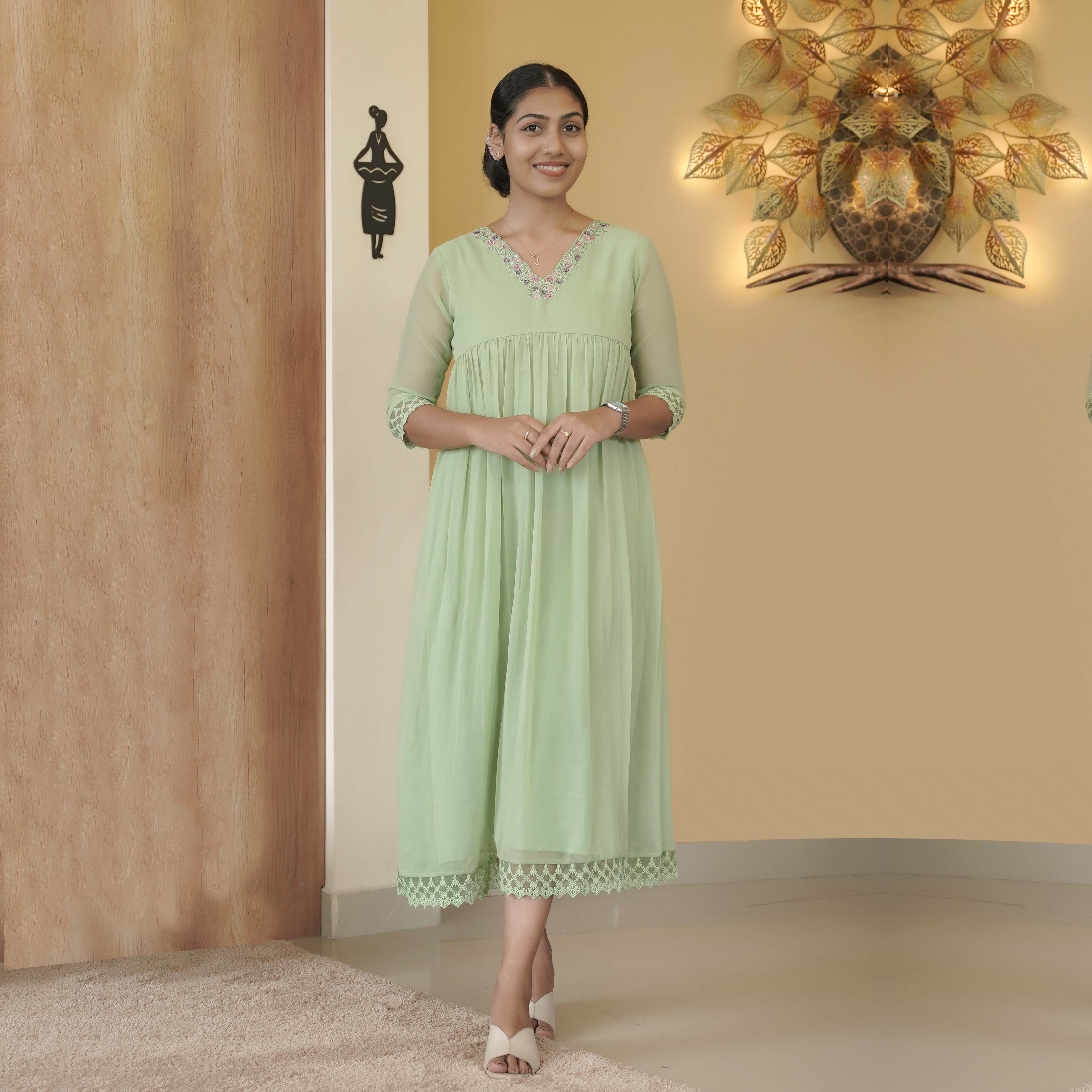 Load image into Gallery viewer, Faux georgette Designer Kurti (pre-order)- 4863