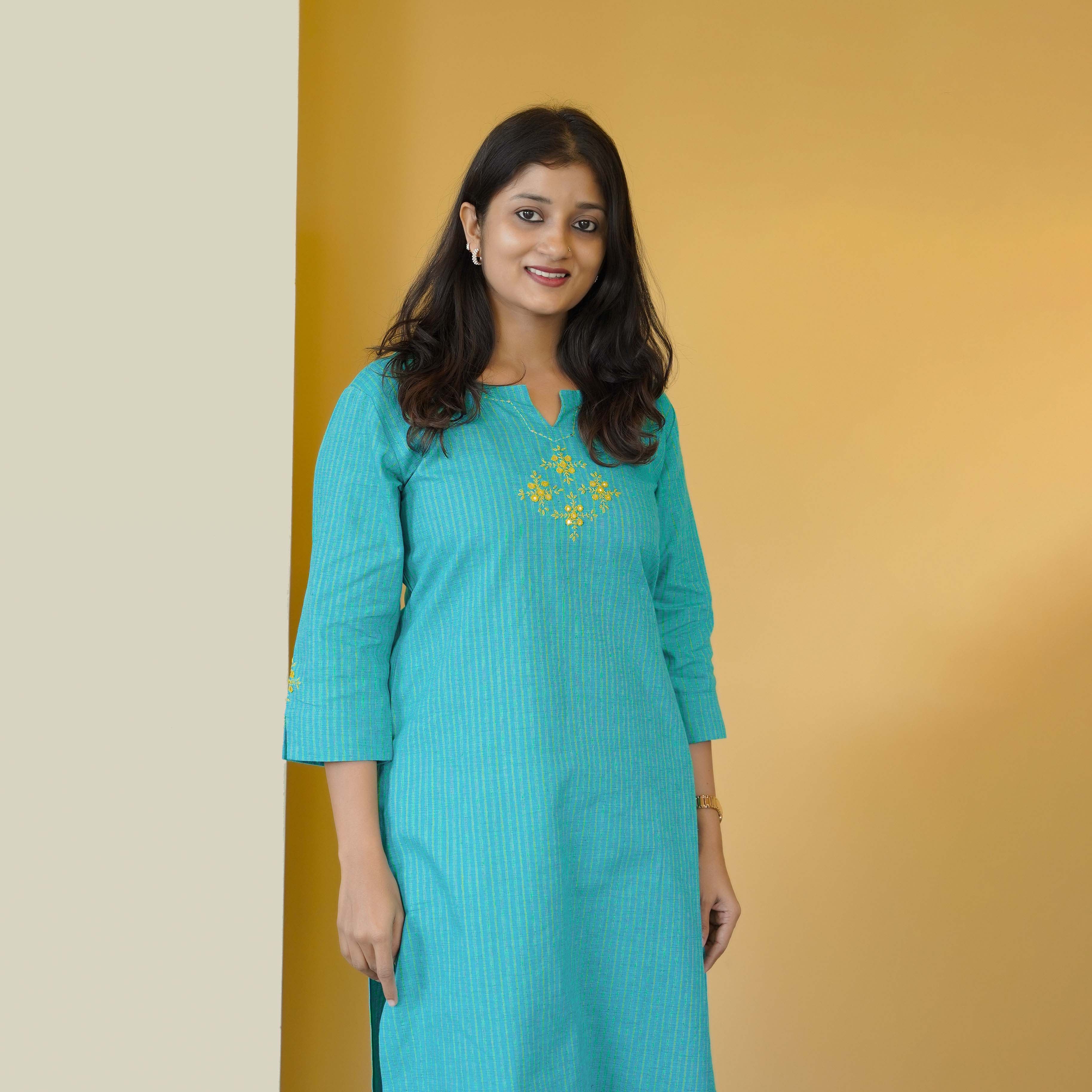 Load image into Gallery viewer, Pure Cotton Kurti- 4695