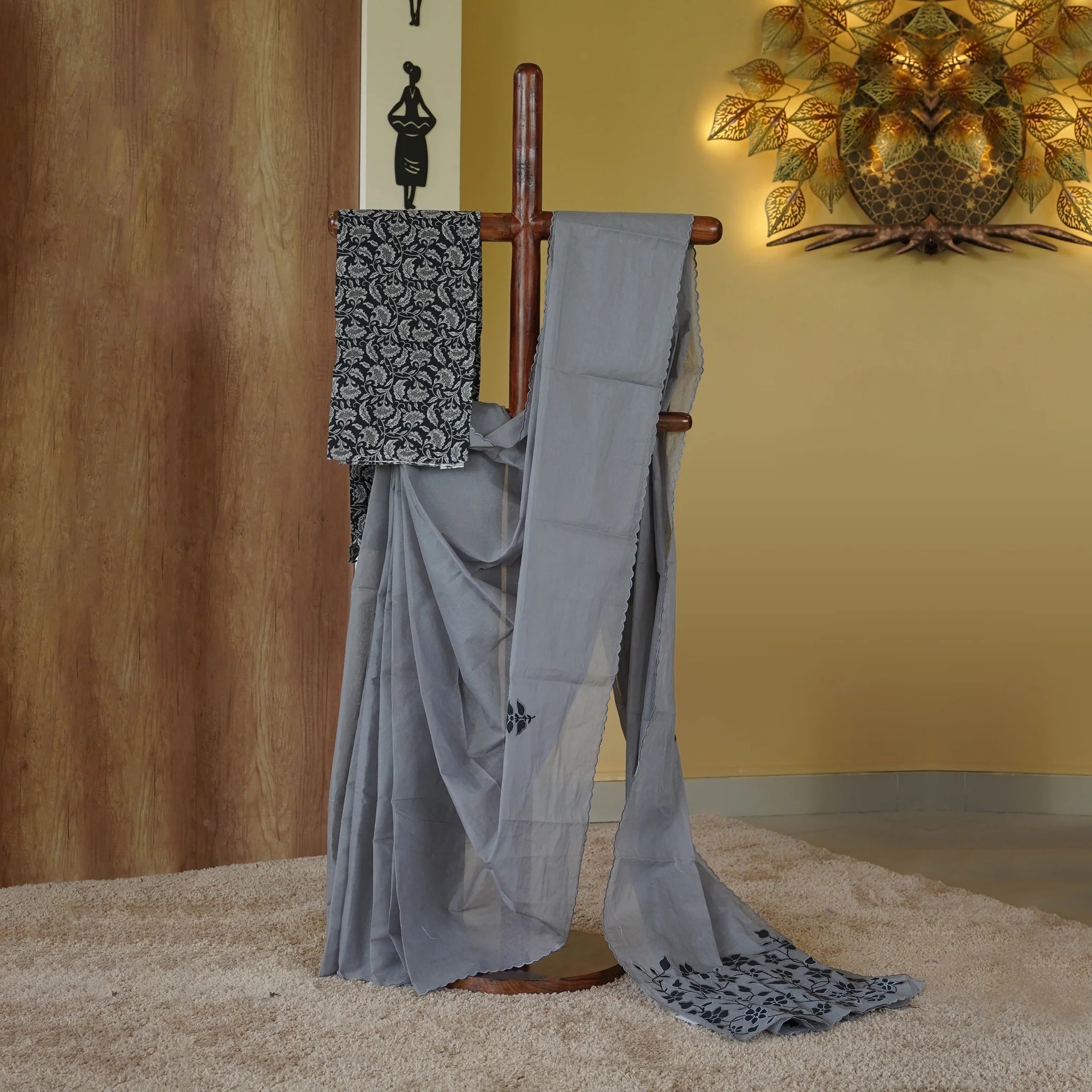 Load image into Gallery viewer, Organdy Saree-4793