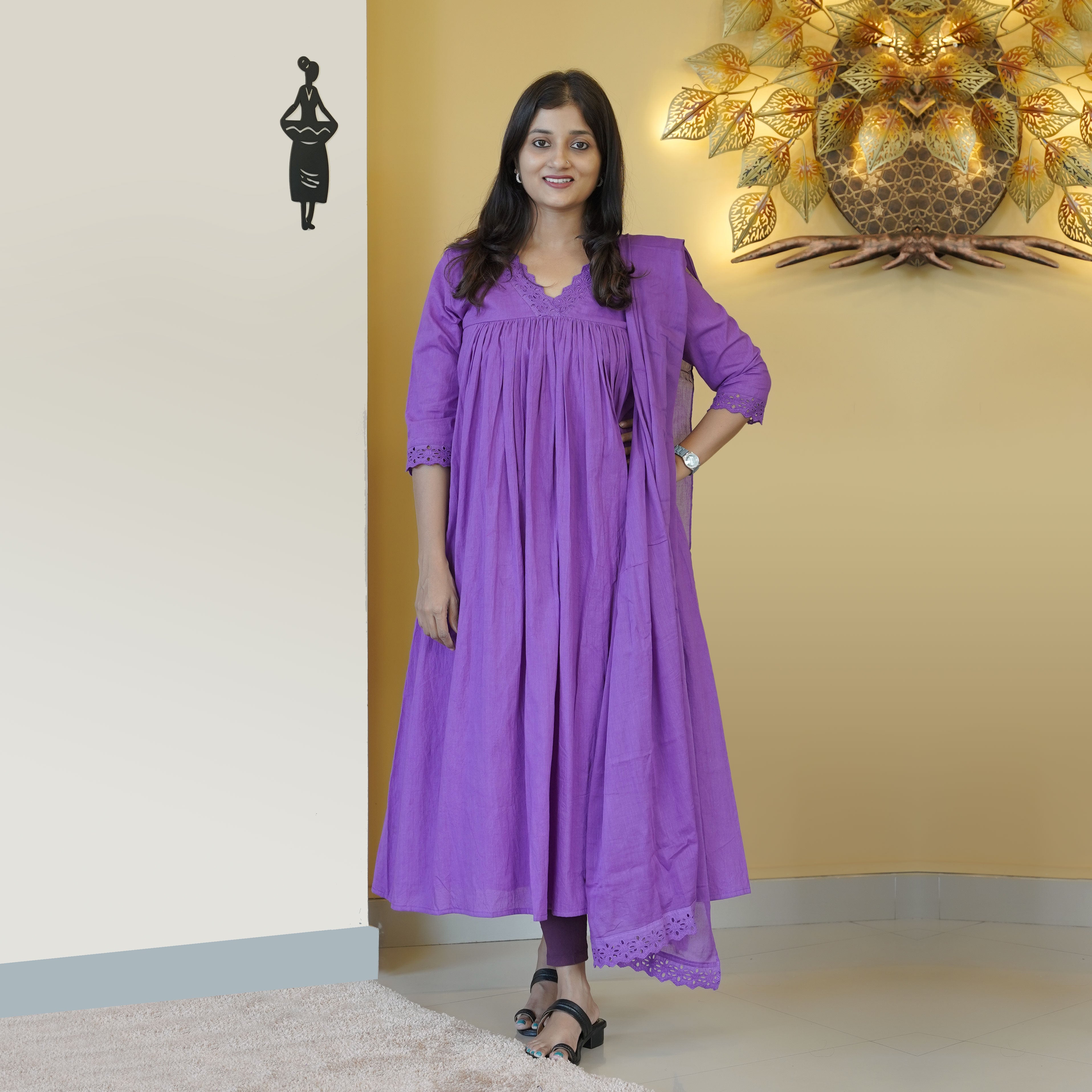 Load image into Gallery viewer, Cotton Designer Kurti Set (PRE-ORDER) - 4877