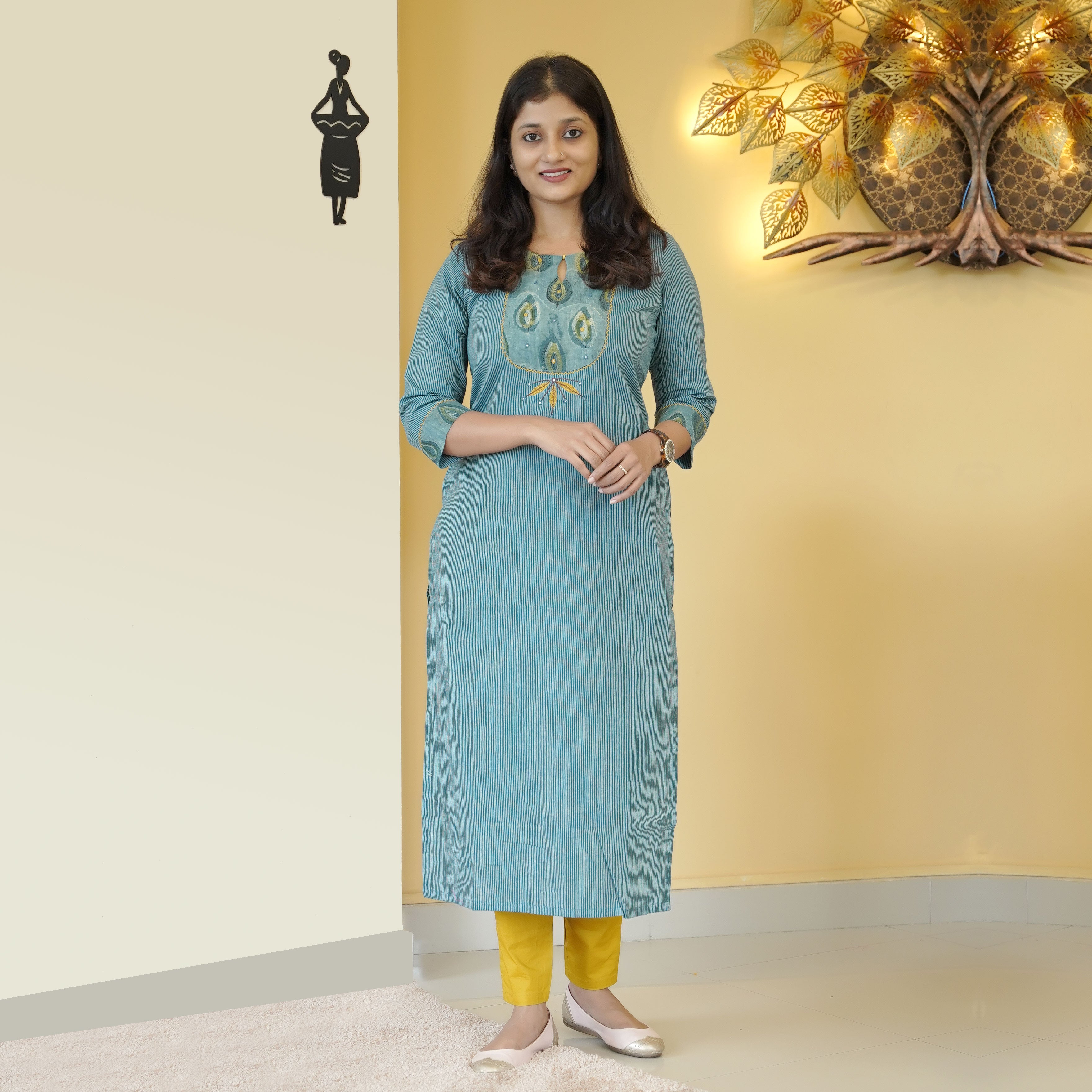 Load image into Gallery viewer, Pure Cotton Kurti-4695