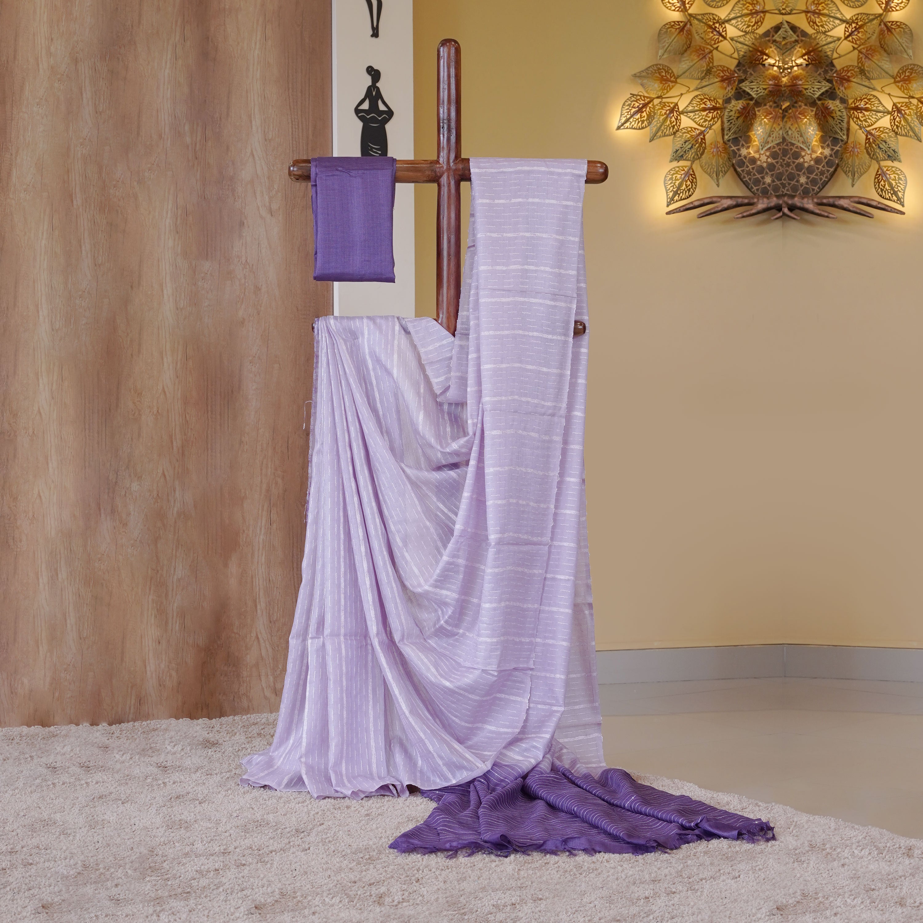 Load image into Gallery viewer, Pure Tussar Silk Saree-4821