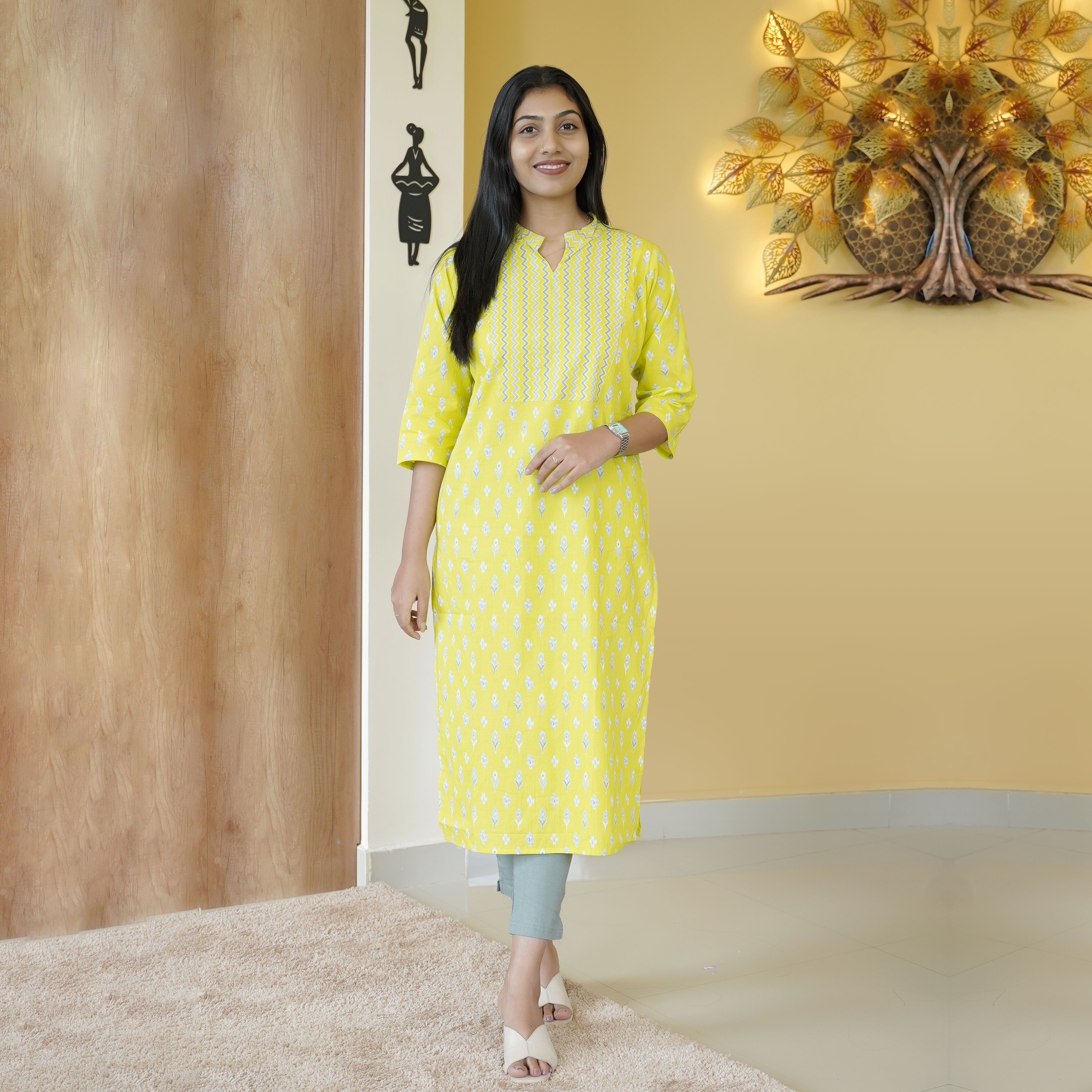 Load image into Gallery viewer, Pure Cotton Kurti- 4901