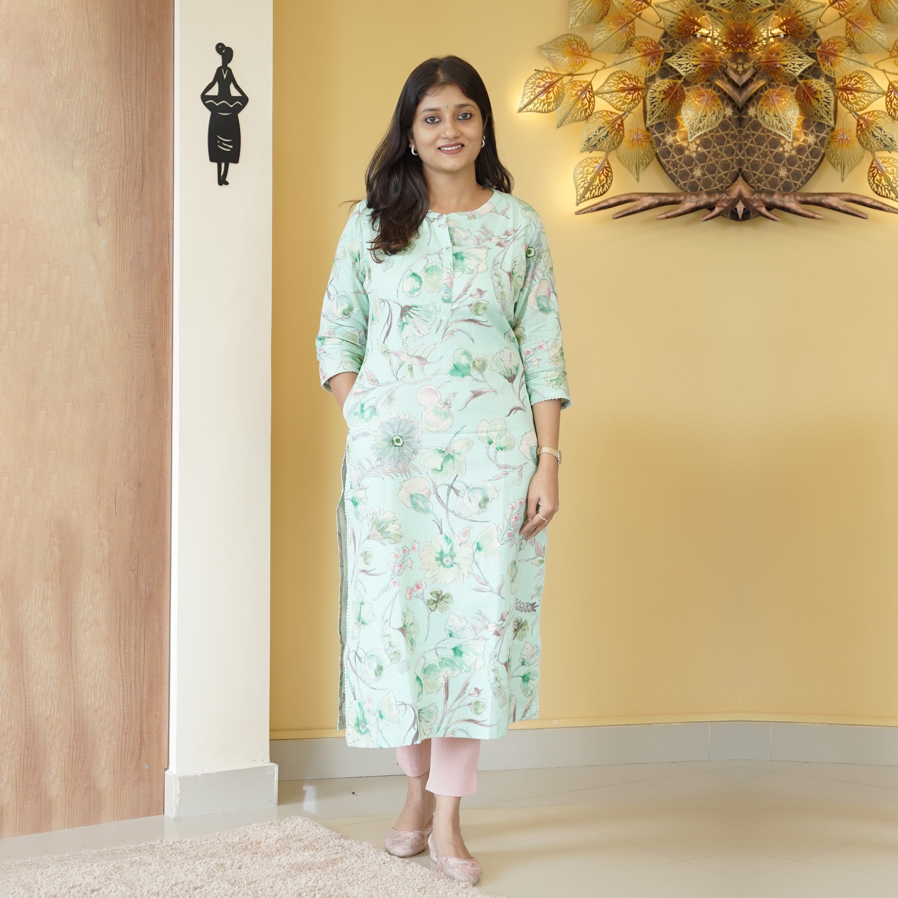 Load image into Gallery viewer, Pure Cotton Kurti-4366