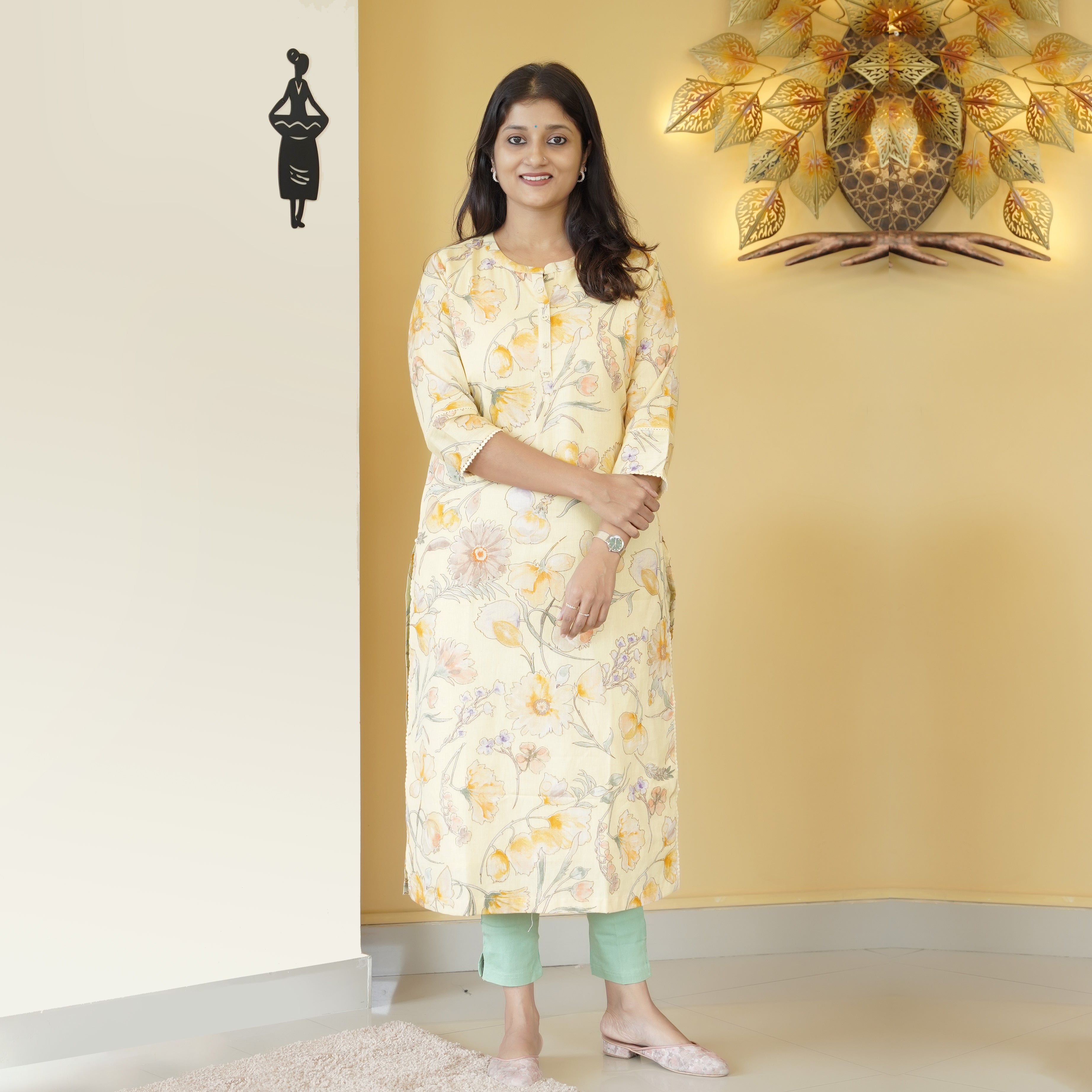 Load image into Gallery viewer, Pure Cotton Kurti-4366