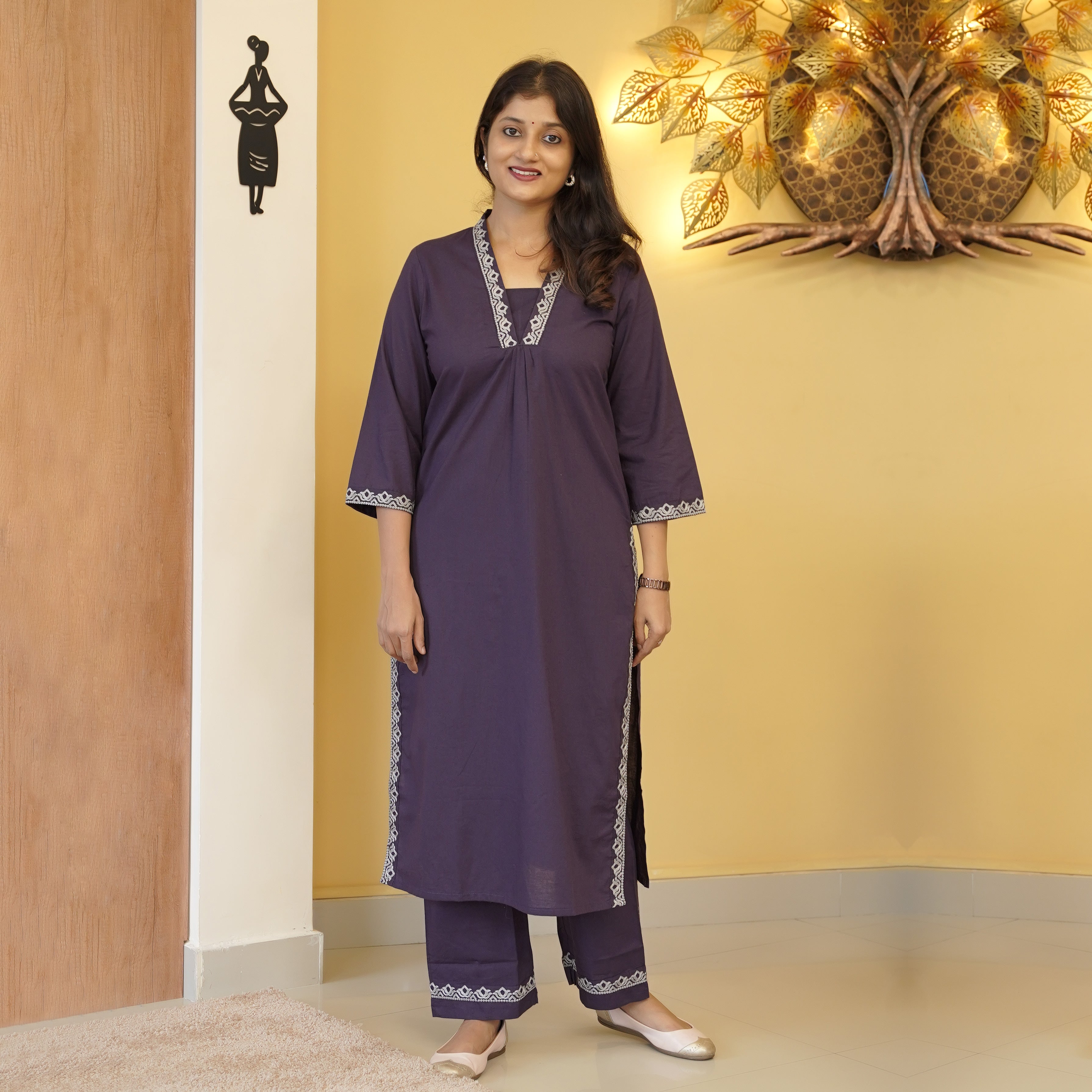 Load image into Gallery viewer, Pure Cotton Kurti set-4929