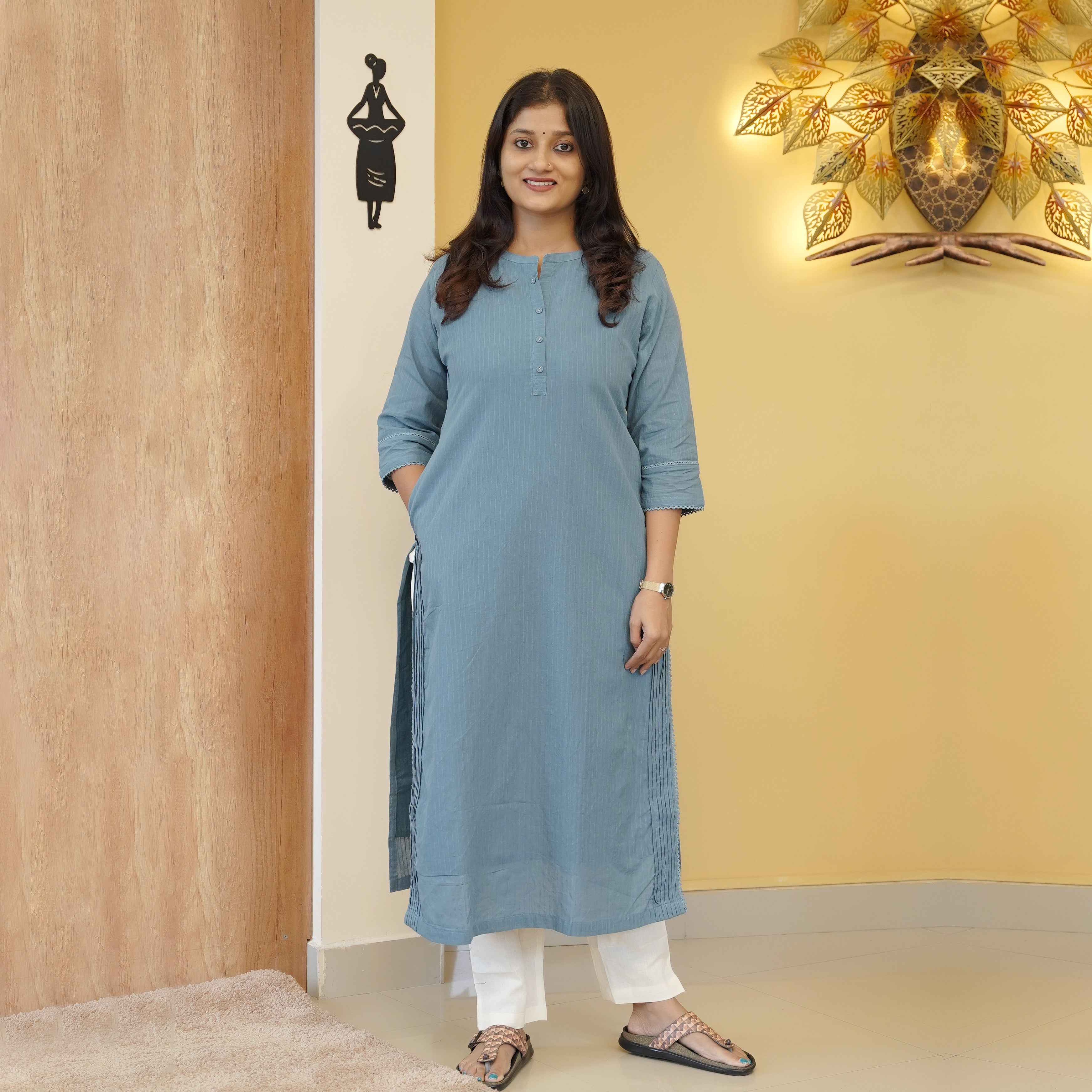 Load image into Gallery viewer, Pure Cotton Kurti-4366