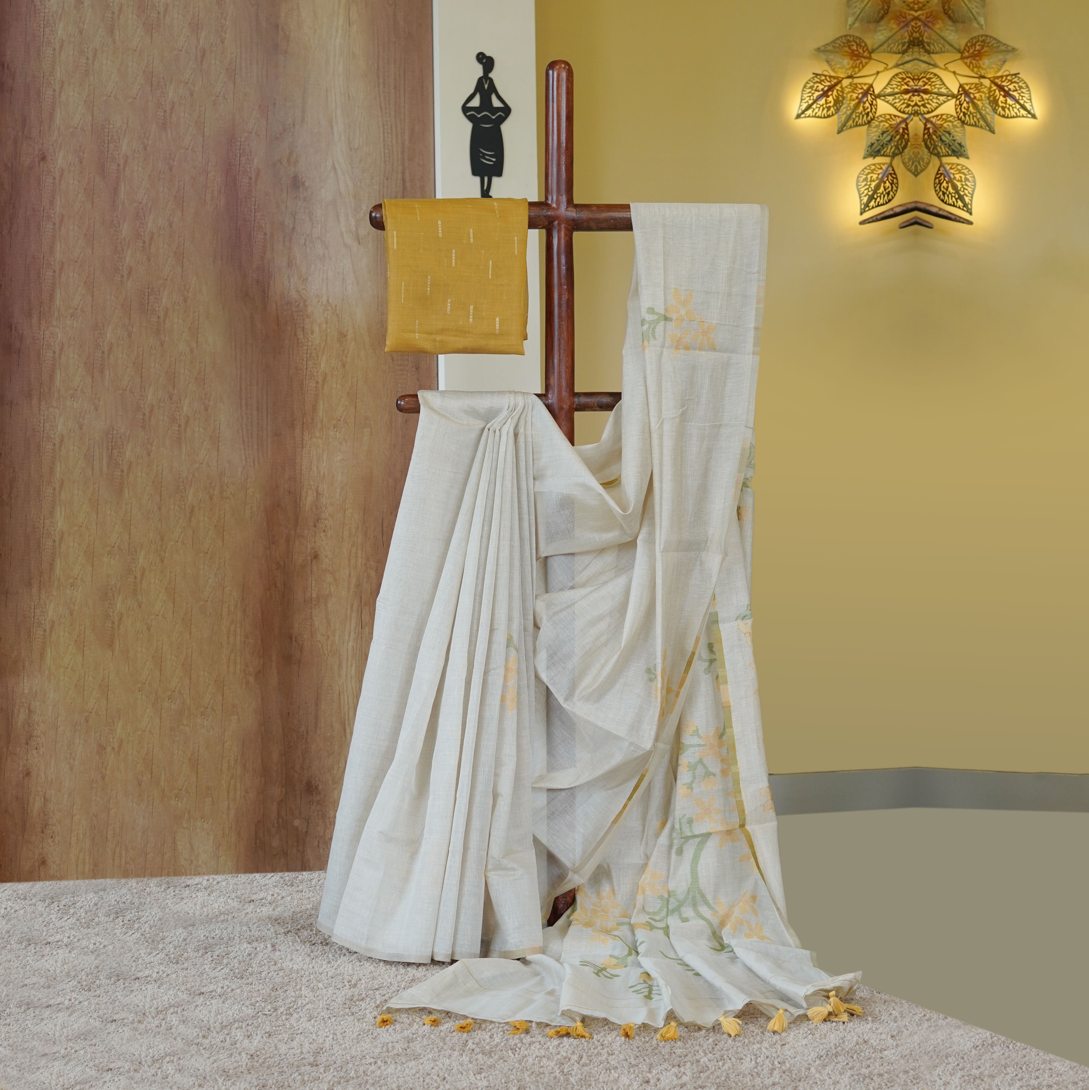 Load image into Gallery viewer, PASHMINA CHANDERI SAREE - 4808