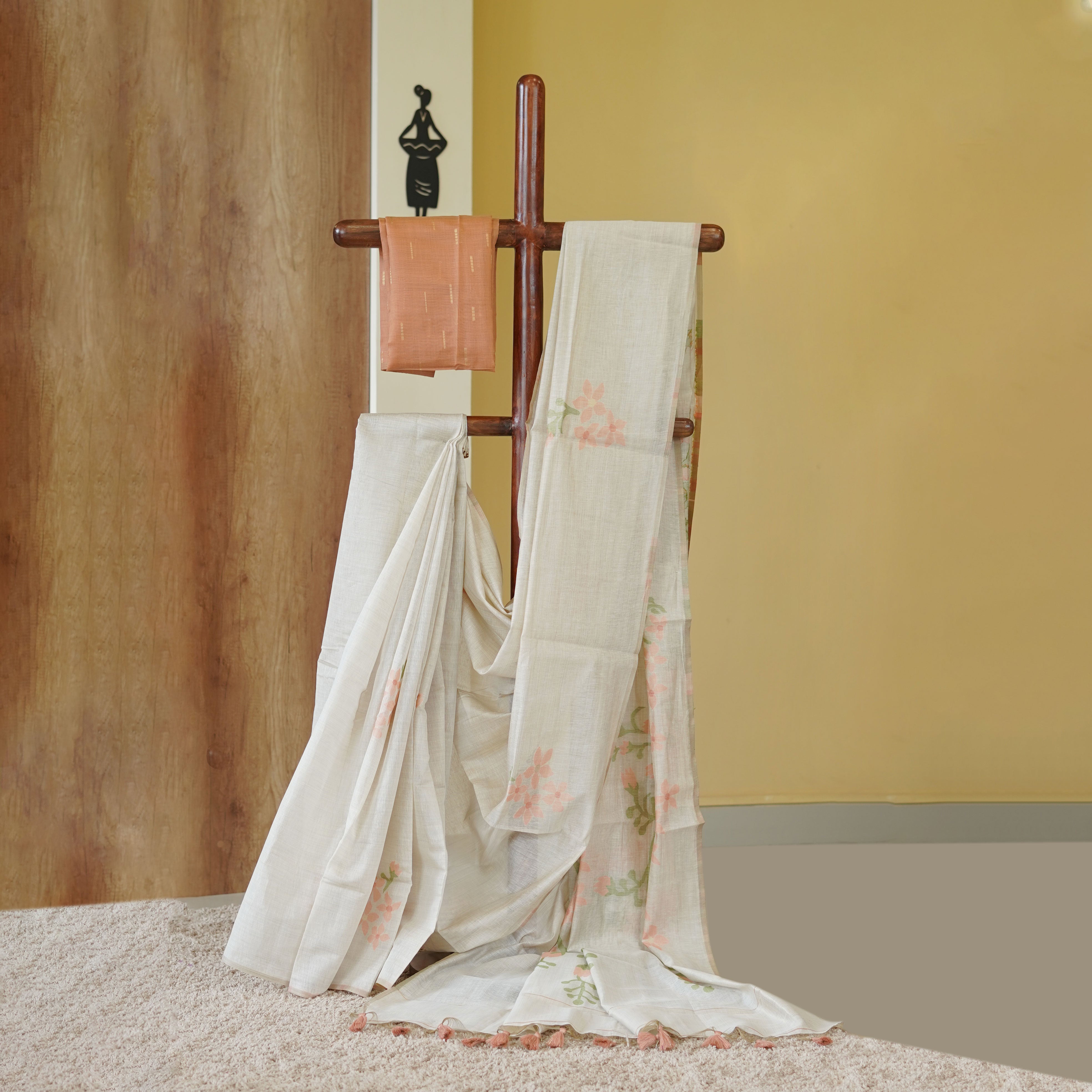 Load image into Gallery viewer, PASHMINA CHANDERI SAREE - 4808