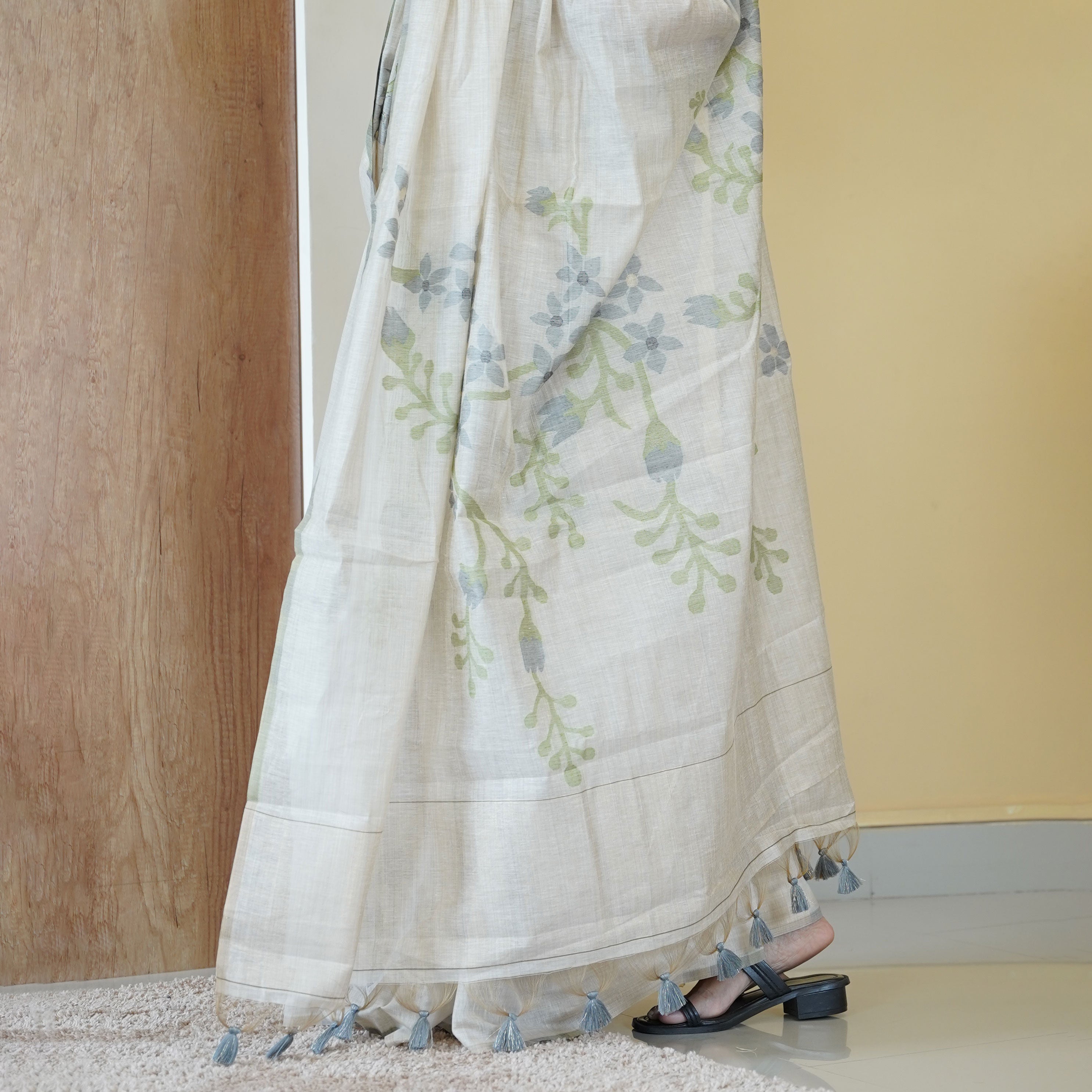 Load image into Gallery viewer, PASHMINA CHANDERI SAREE - 4808