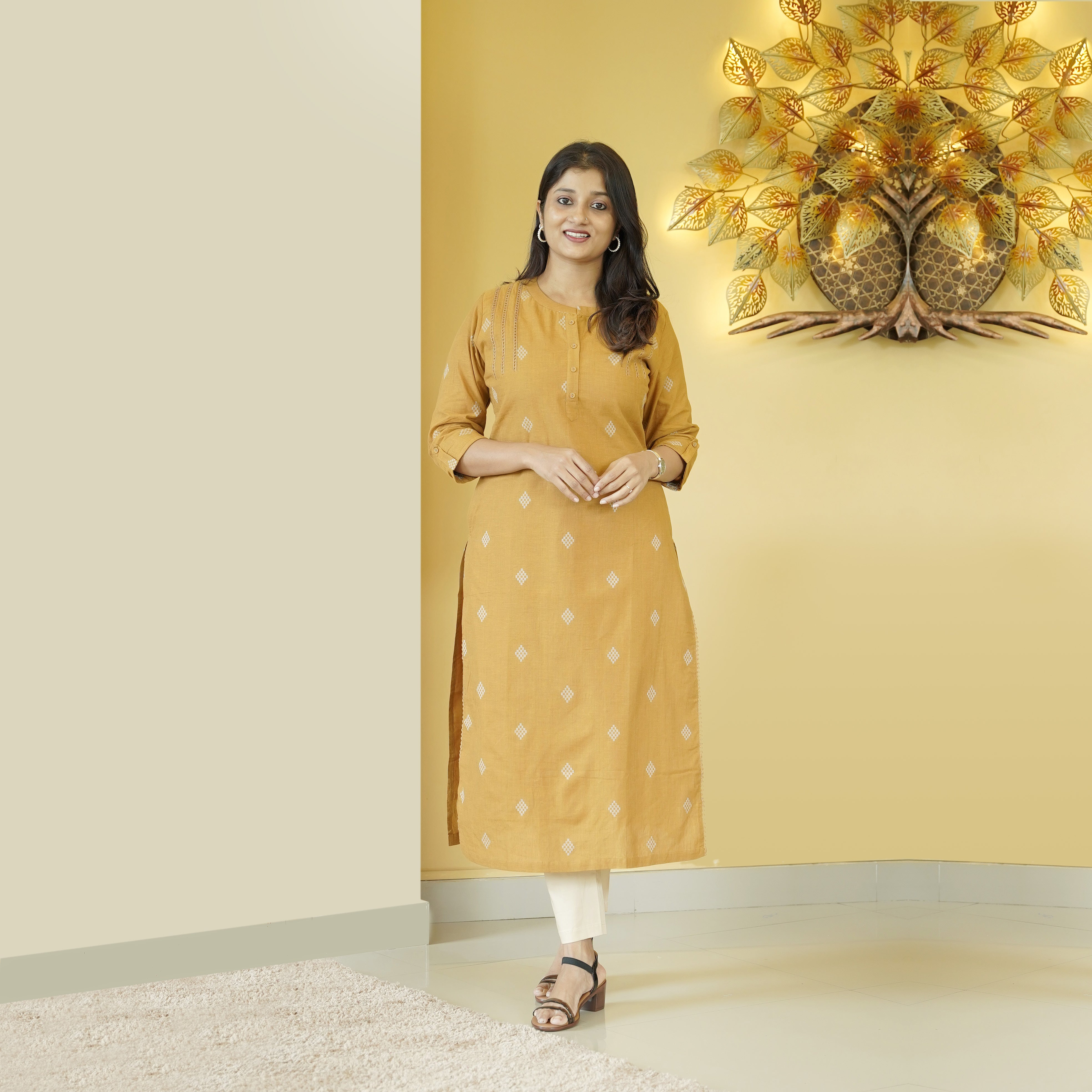 Load image into Gallery viewer, COTTON KURTI - 4366