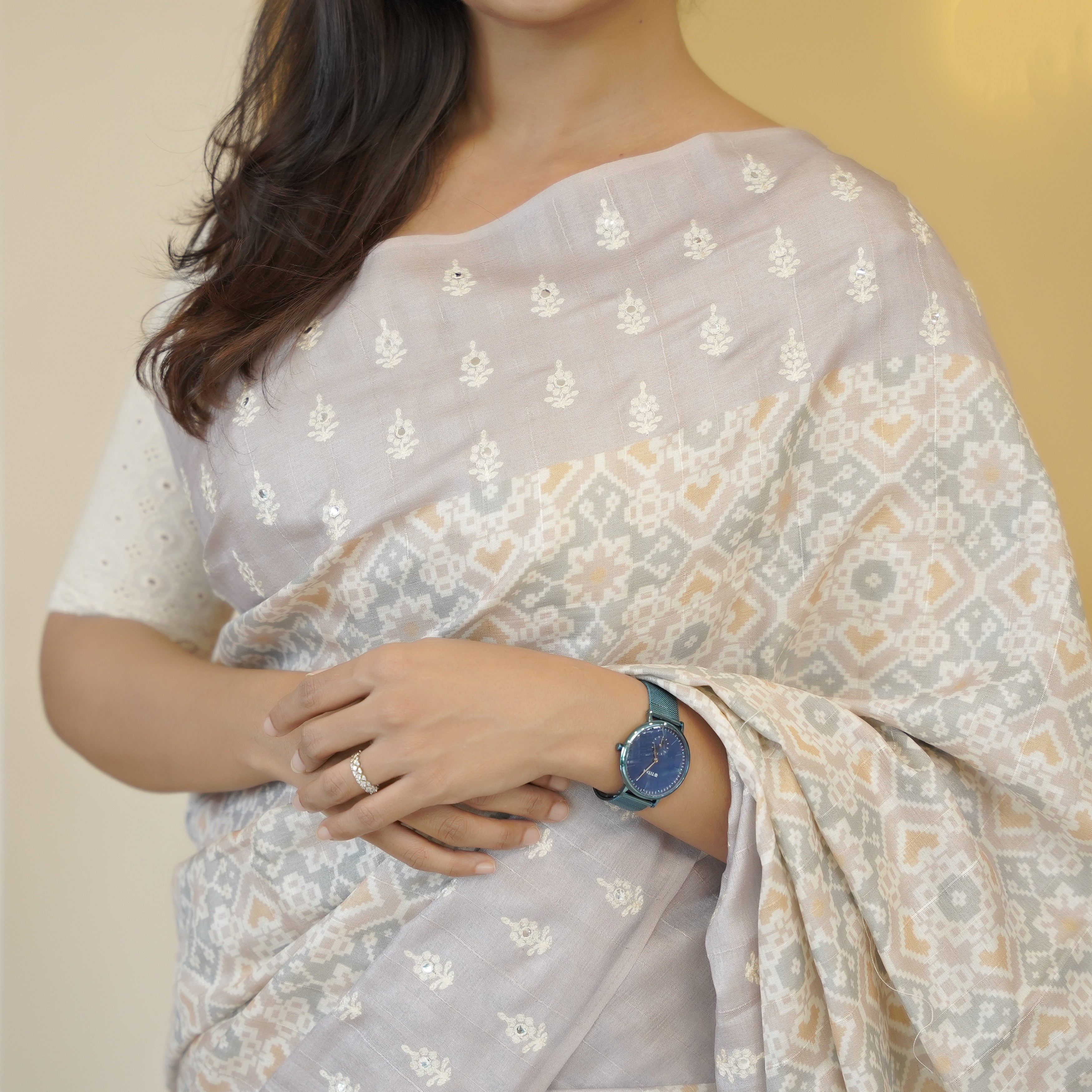 Load image into Gallery viewer, Semi Tusser Silk Saree -4813