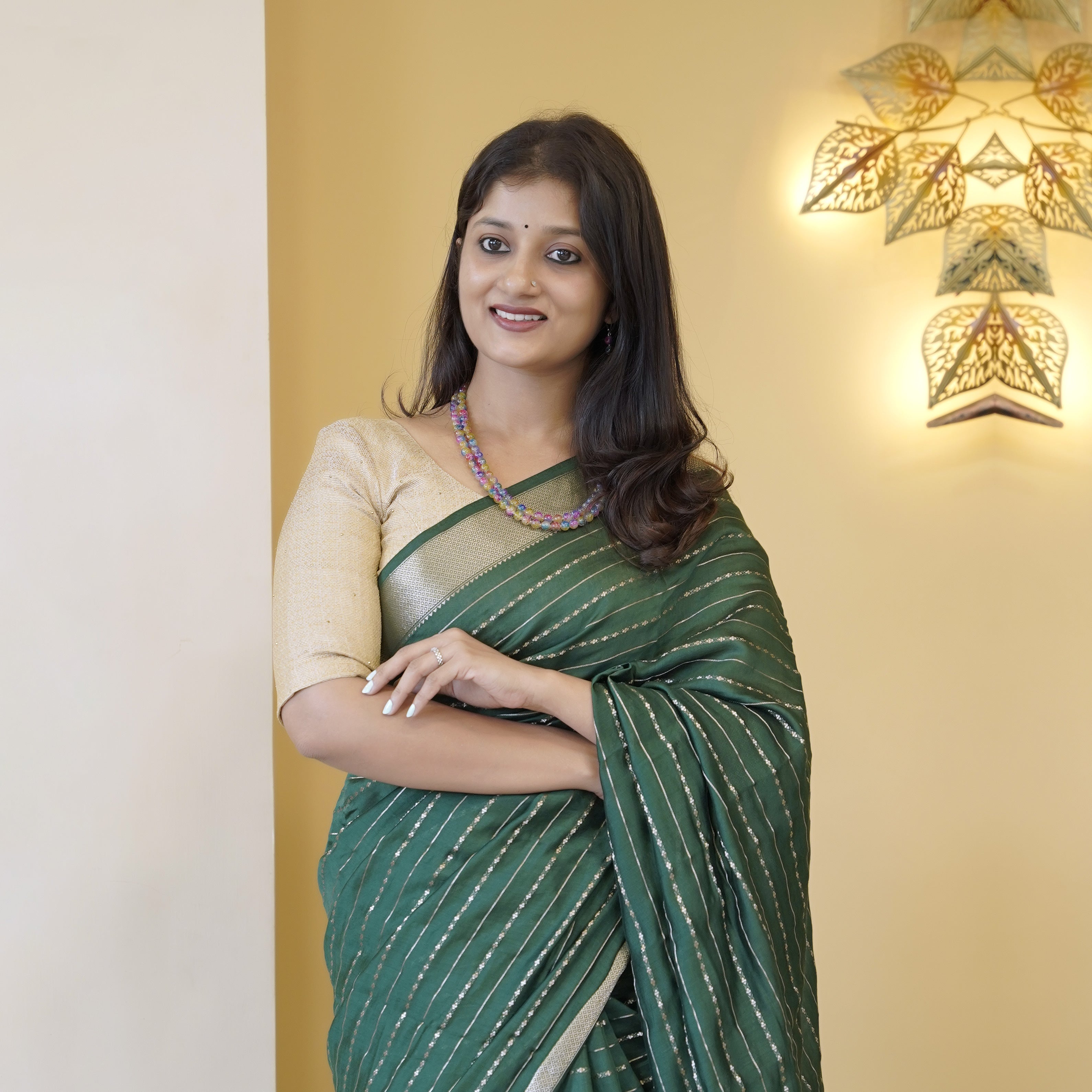 Load image into Gallery viewer, Crepe Silk Saree-4805