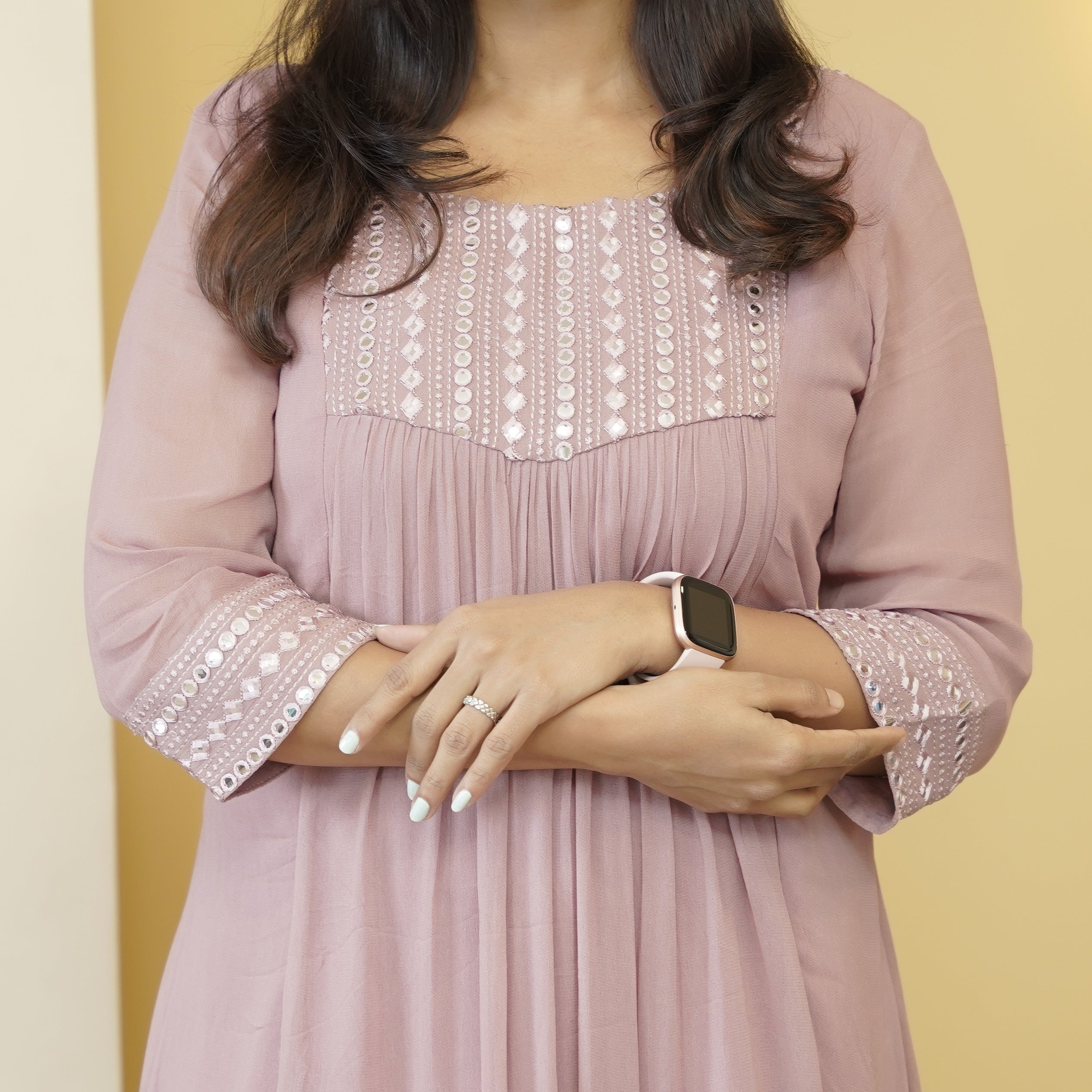 Load image into Gallery viewer, Pure Viscose Georgette Designer Kurti (Pre-Order)-5119