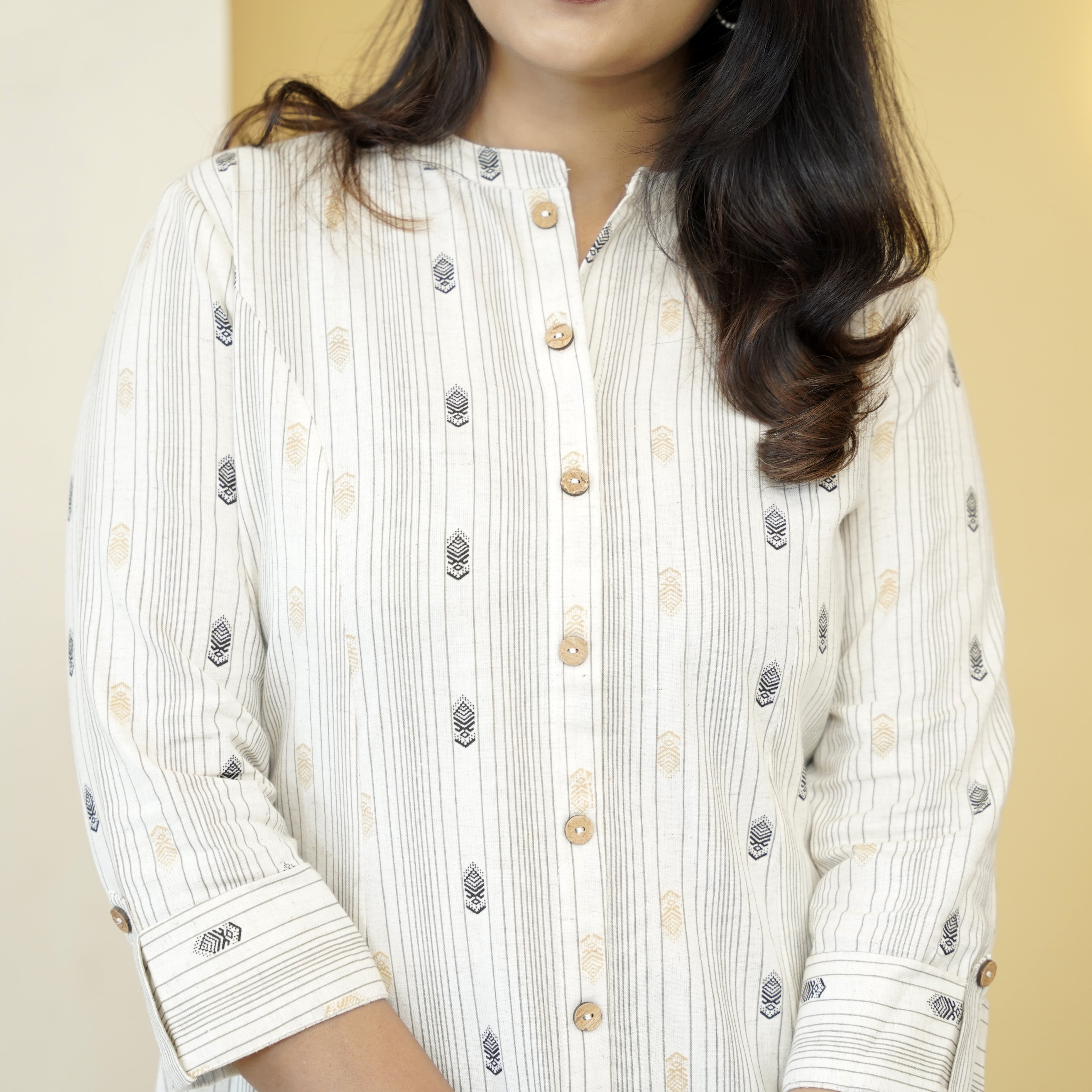 Load image into Gallery viewer, Pure Cotton A-Line Kurti-5031