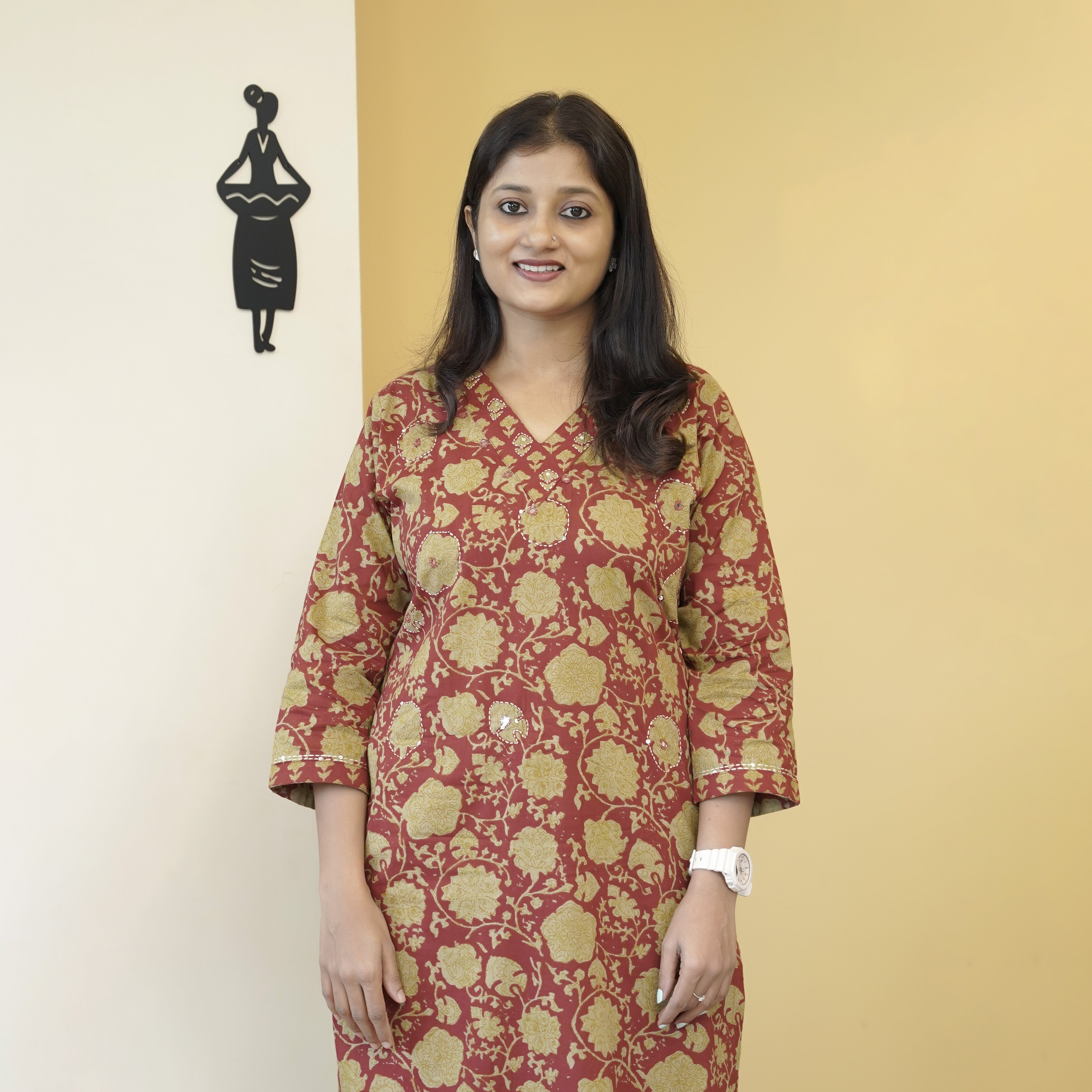 Load image into Gallery viewer, Printed Cotton Kurti Set-5123