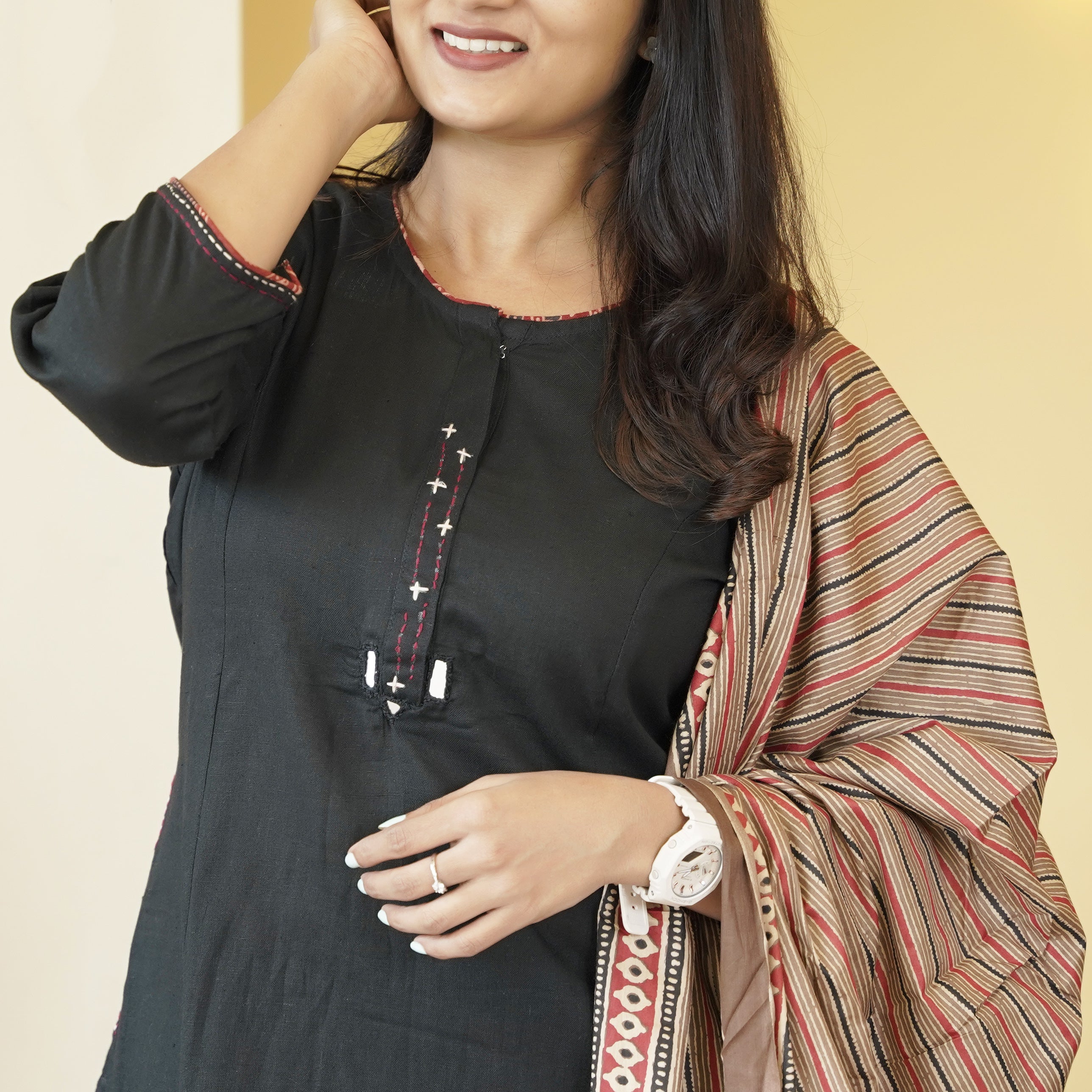 Load image into Gallery viewer, Pure Cotton A-Line Kurti Set-5028