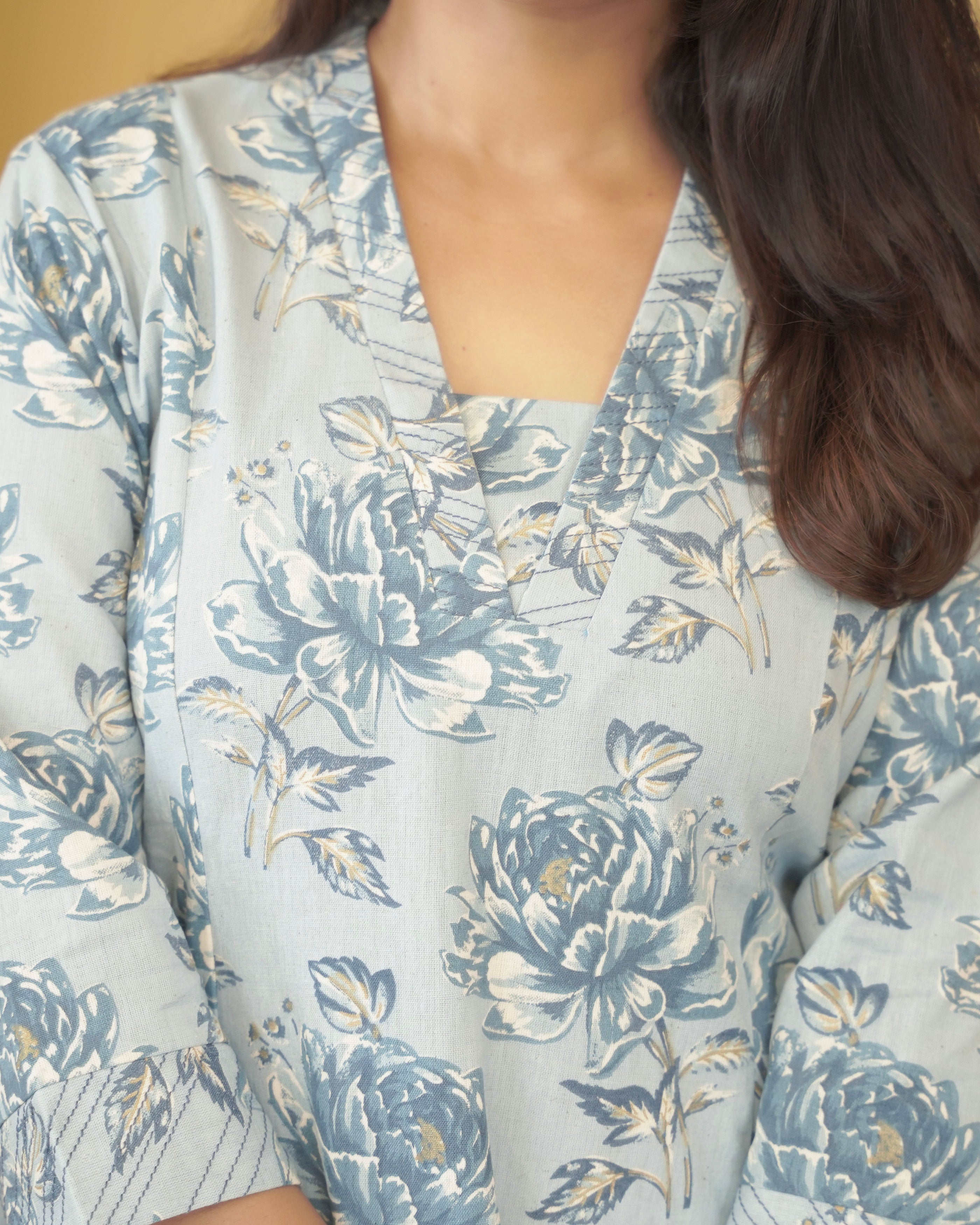 Load image into Gallery viewer, Pure Cotton A-line Kurti-4536