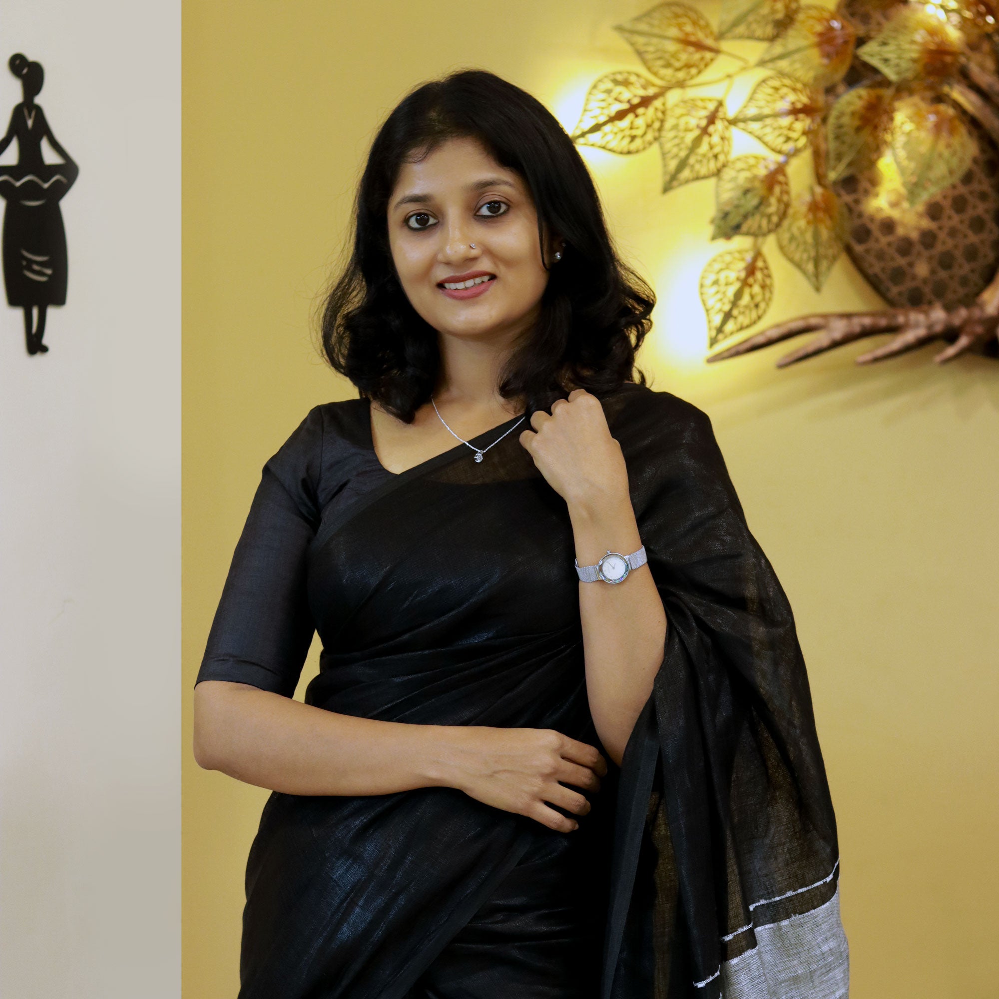 Load image into Gallery viewer, Pure Linen Saree-4053 (pre order)