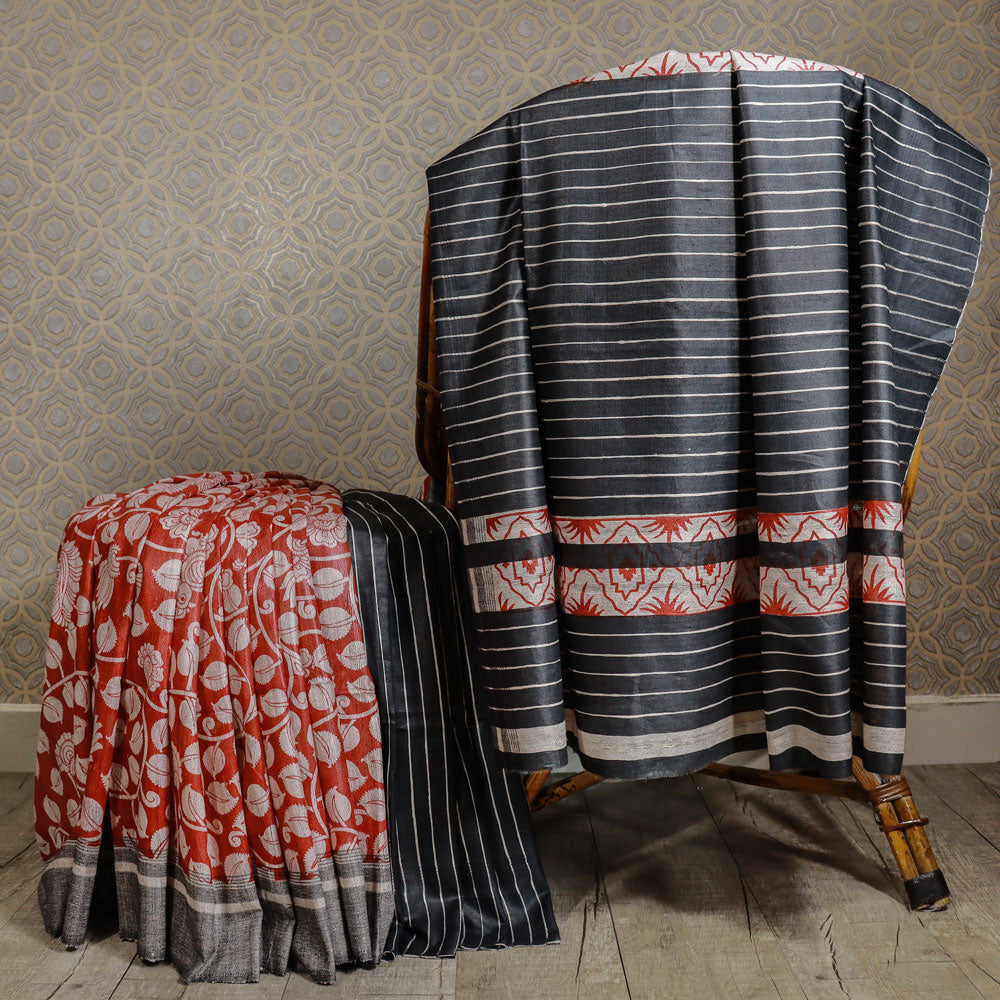 Load image into Gallery viewer, Tussar Ghicha Saree -3585 ( PRE ORDER)