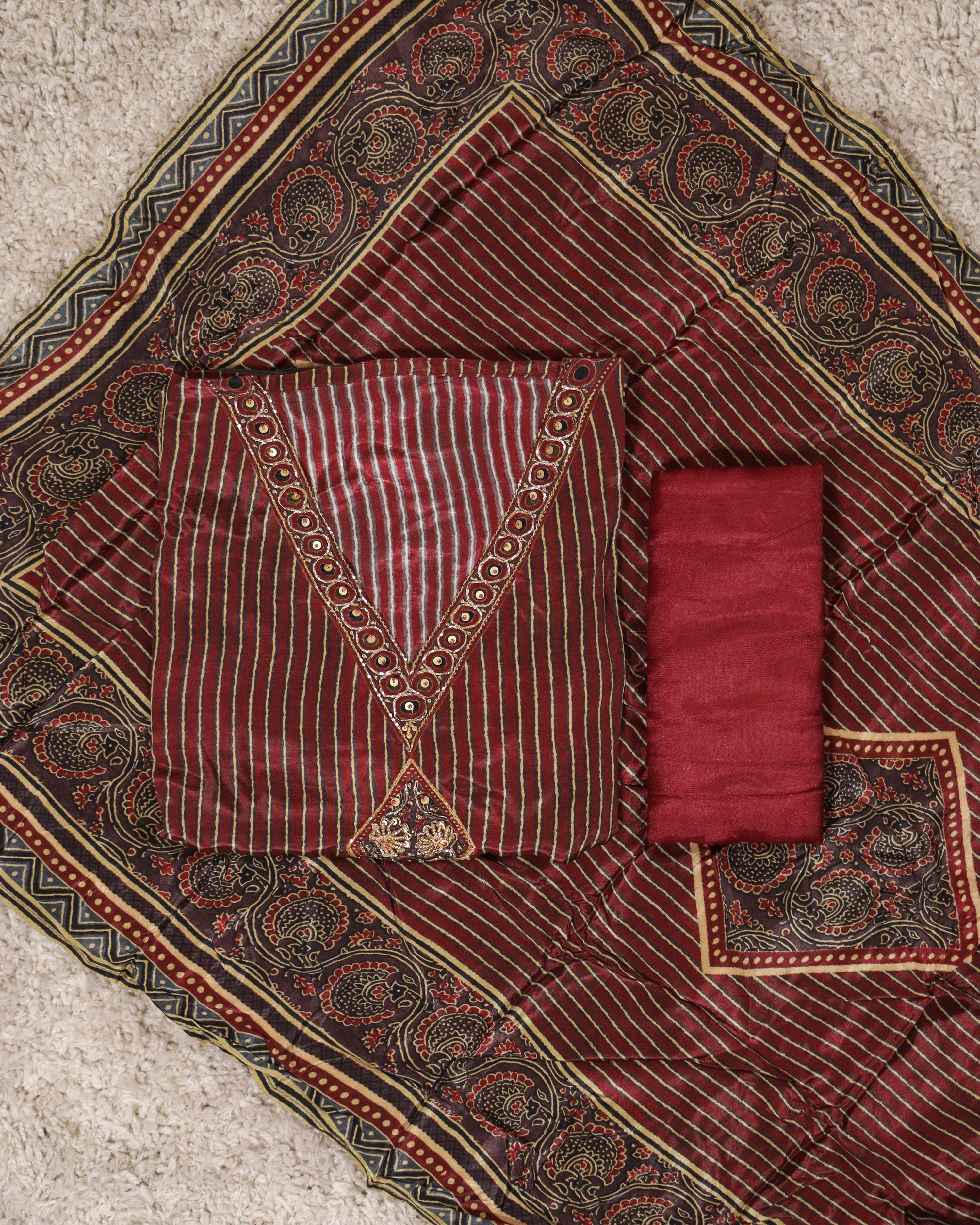 Load image into Gallery viewer, Modal Silk Unstitched Suit-5026