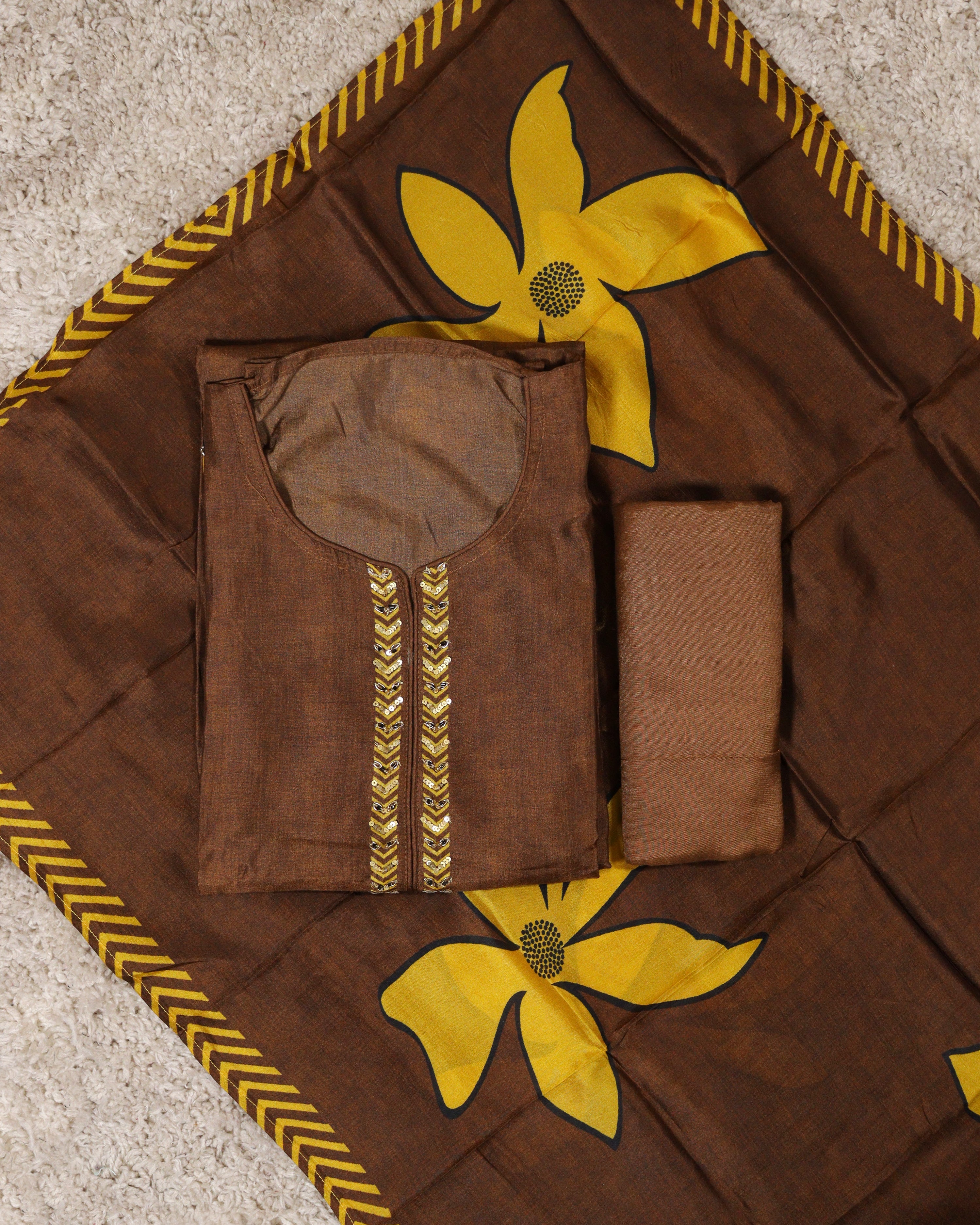 Load image into Gallery viewer, Modal Silk Unstitched Suit-5026